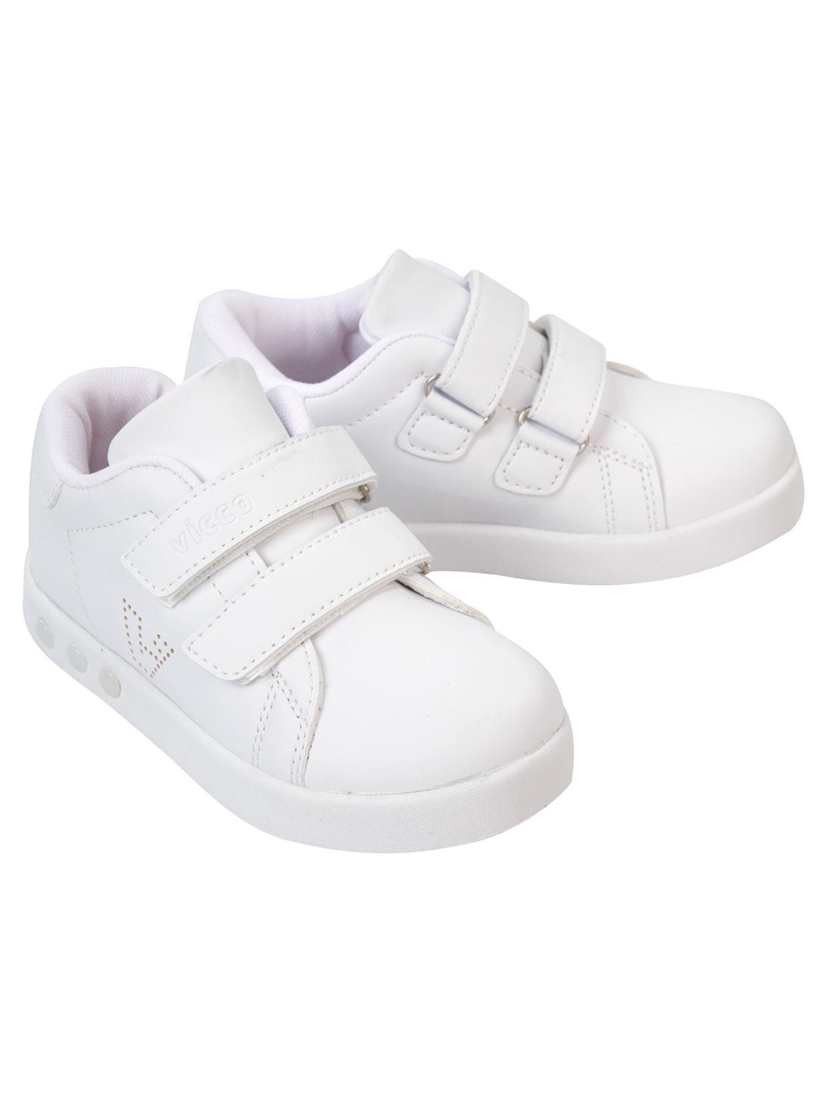 Vicco Çocuk Işıklı Spor Ayakkabıı 26-30 Numara Beyaz