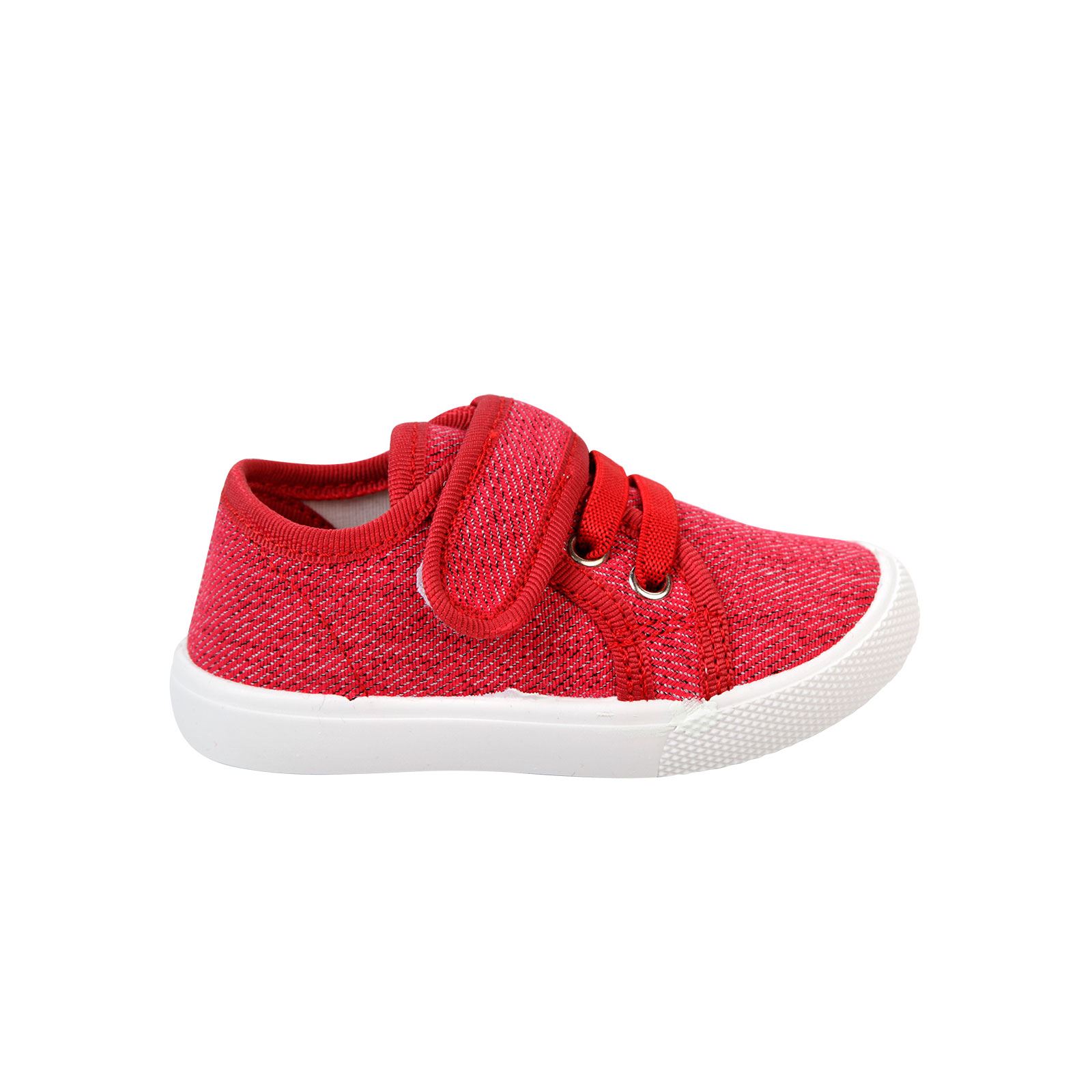 Flubber Kız Çocuk Keten Ayakkabı 21-25 Numara Kırmızı
