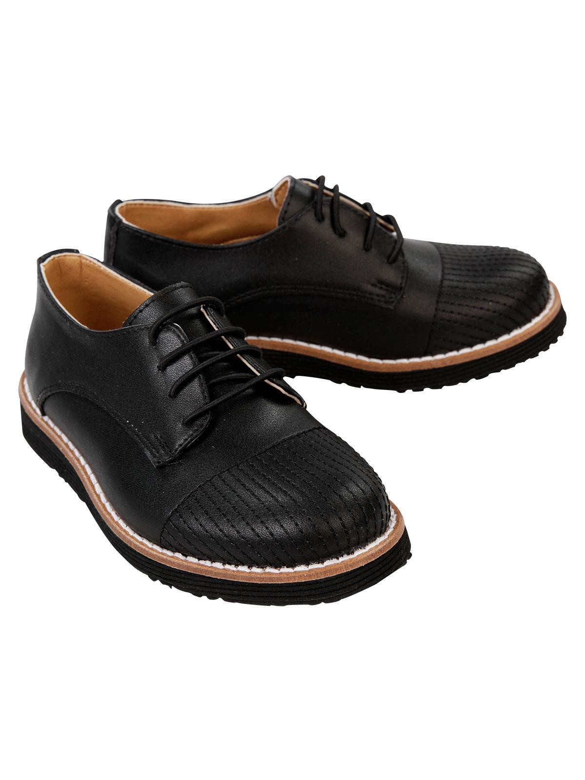 Civil Class Erkek Çocuk Rugan Ayakkabı 26-30 Numara Siyah