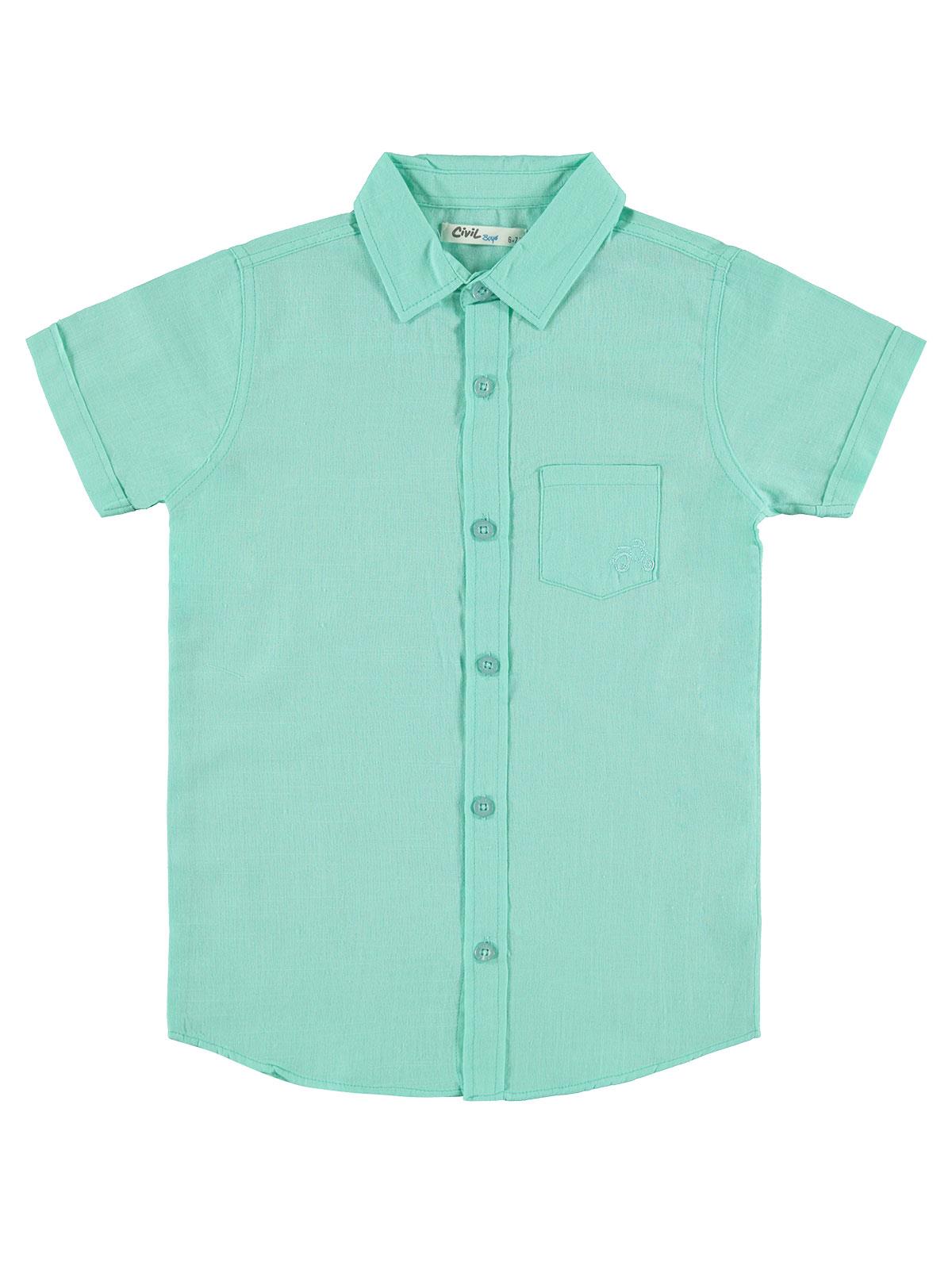 Civil Boys Erkek Çocuk Gömlek 6-9 Yaş Mint Yeşili