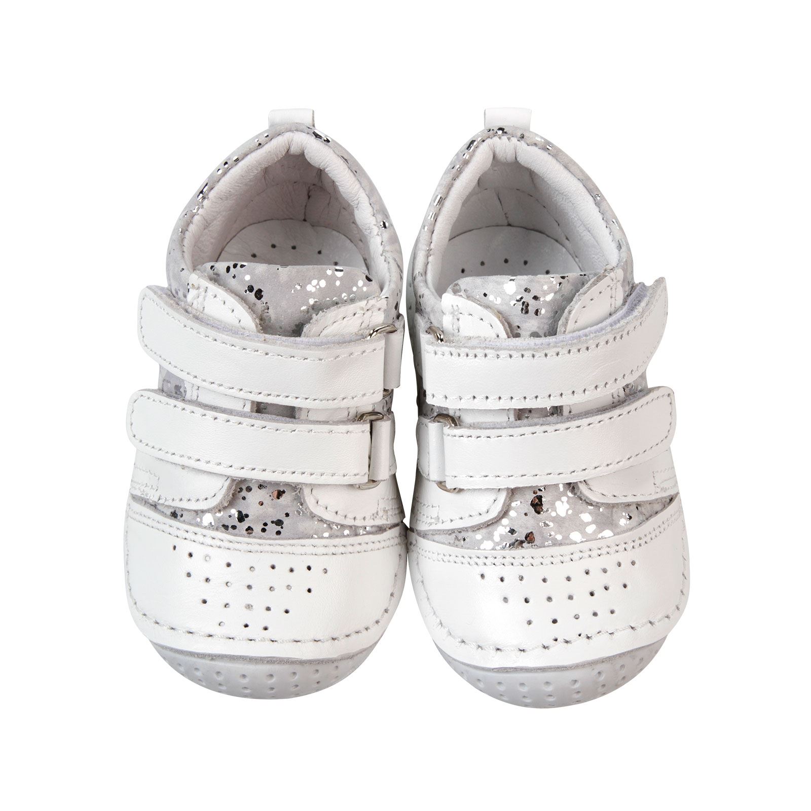 Baby Force Kız Bebek Deri İlkadım Ayakkabısı 18-21 Numara Beyaz
