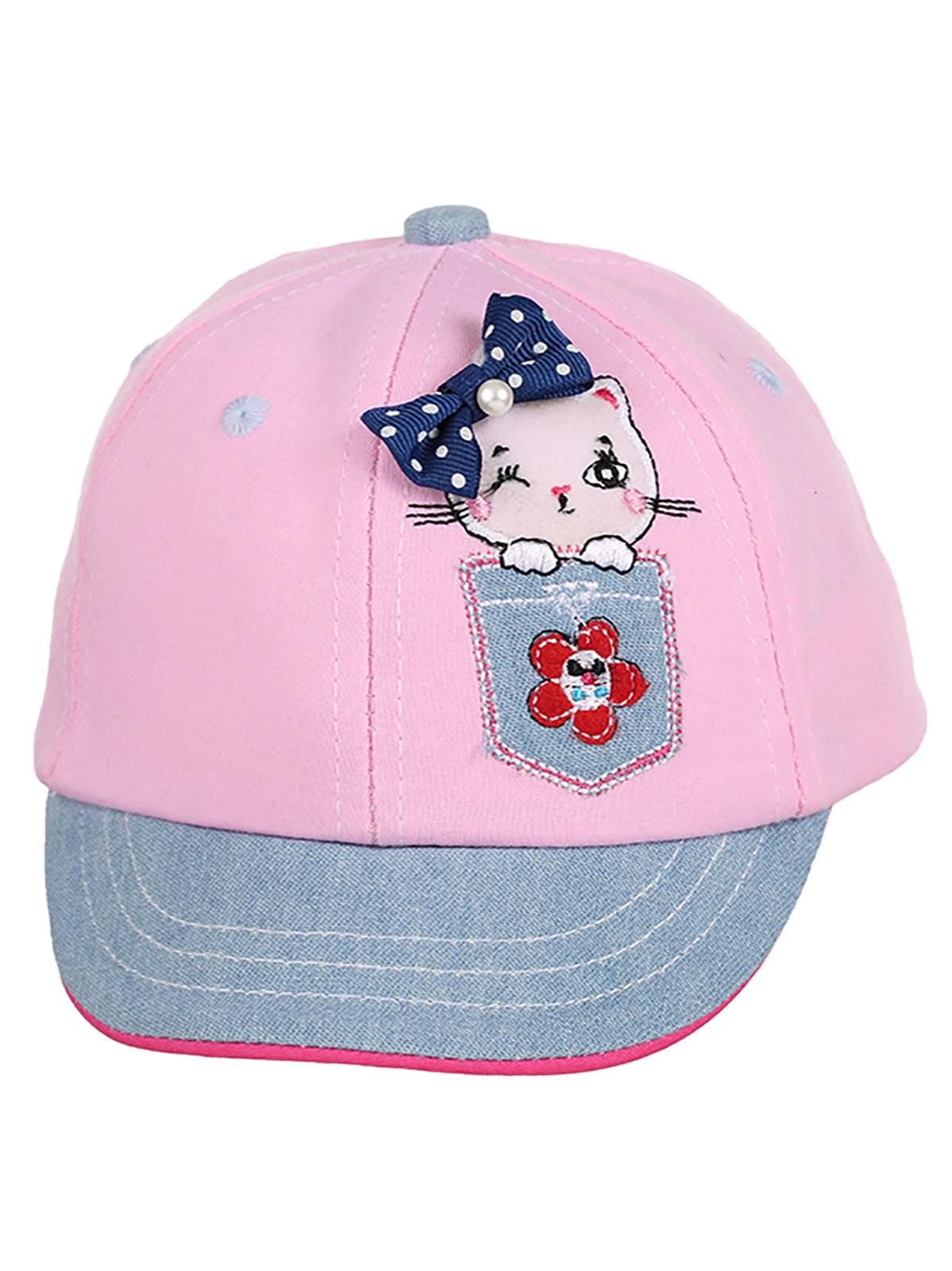 Kitti Kız Bebek Şapka 0-18 Ay Pembe