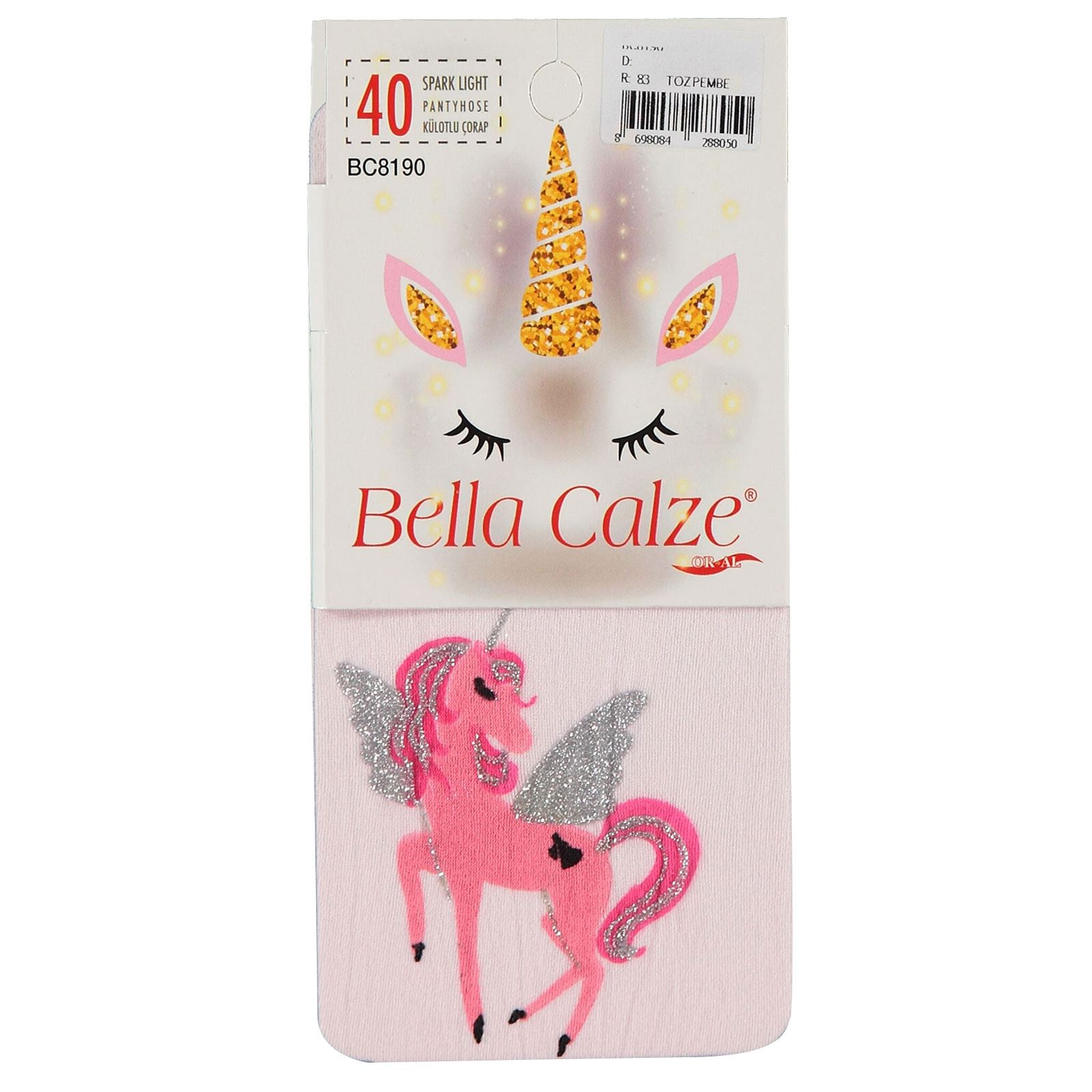 Bella Calze Kız Çocuk Külotlu Çorap 2-13 Yaş Pembe
