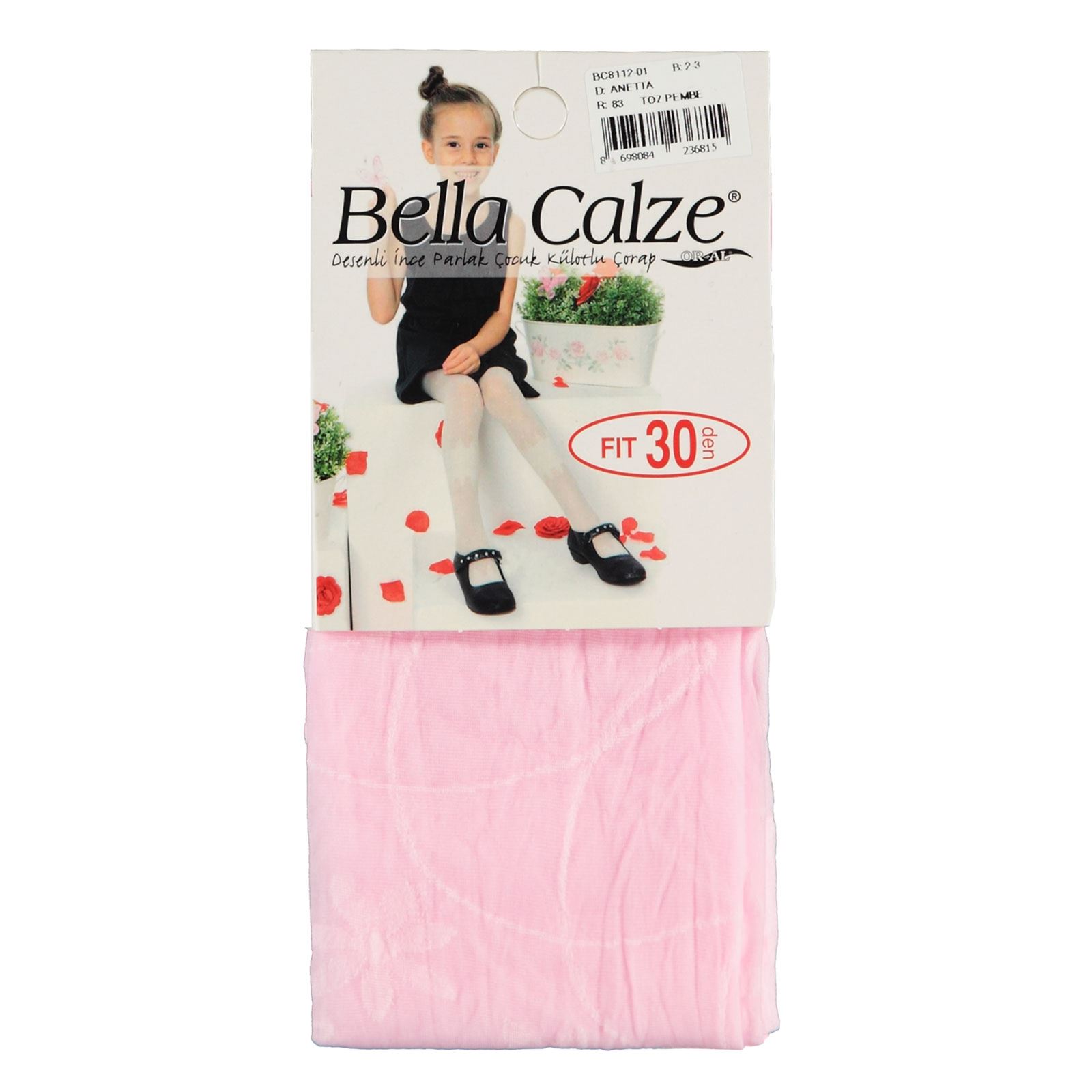 Bella Calze Kız Çocuk Külotlu Çorap 2-13 Yaş Pembe