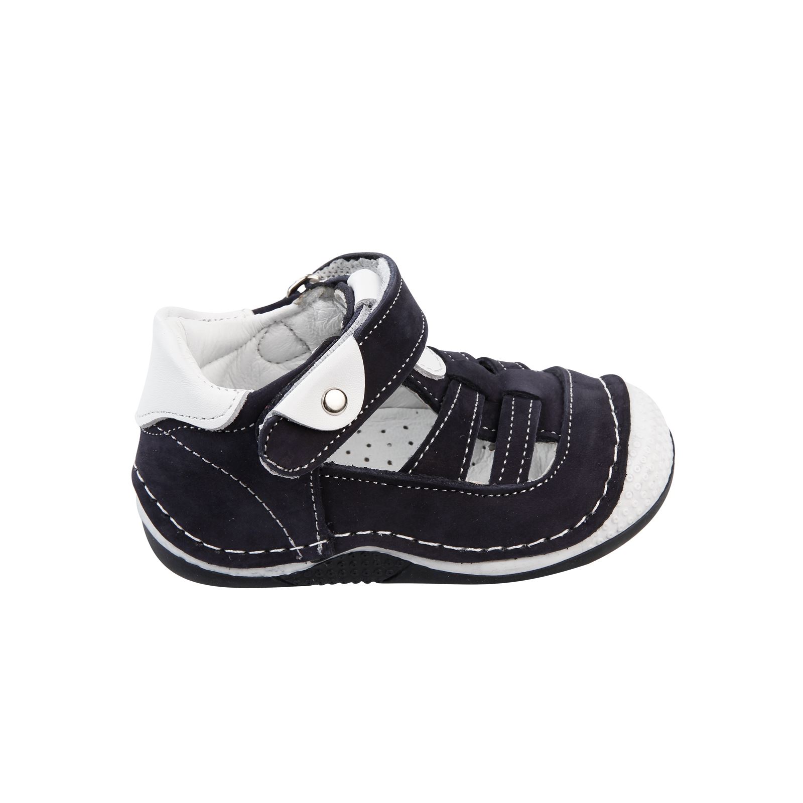 Baby Force Erkek Bebek Deri İlkadım Ayakkabısı 18-21 Numara Lacivert