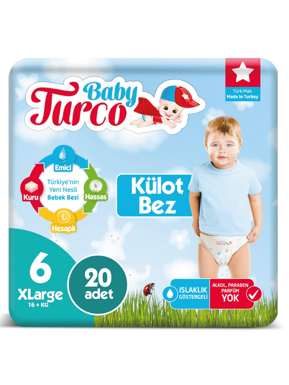 Baby Turco Külot Bez 6 Beden XLarge 20 Adet