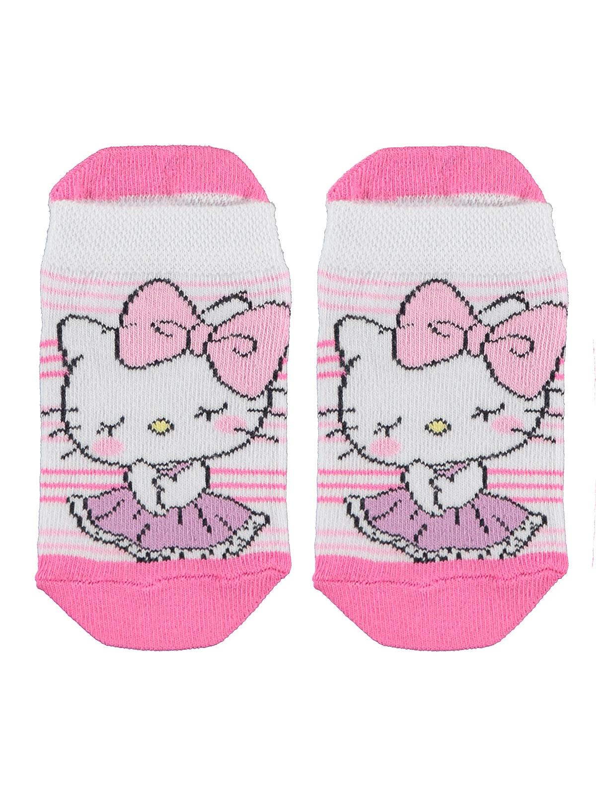 Hello Kitty Kız Çocuk Çorap 3-9 Yaş Beyaz