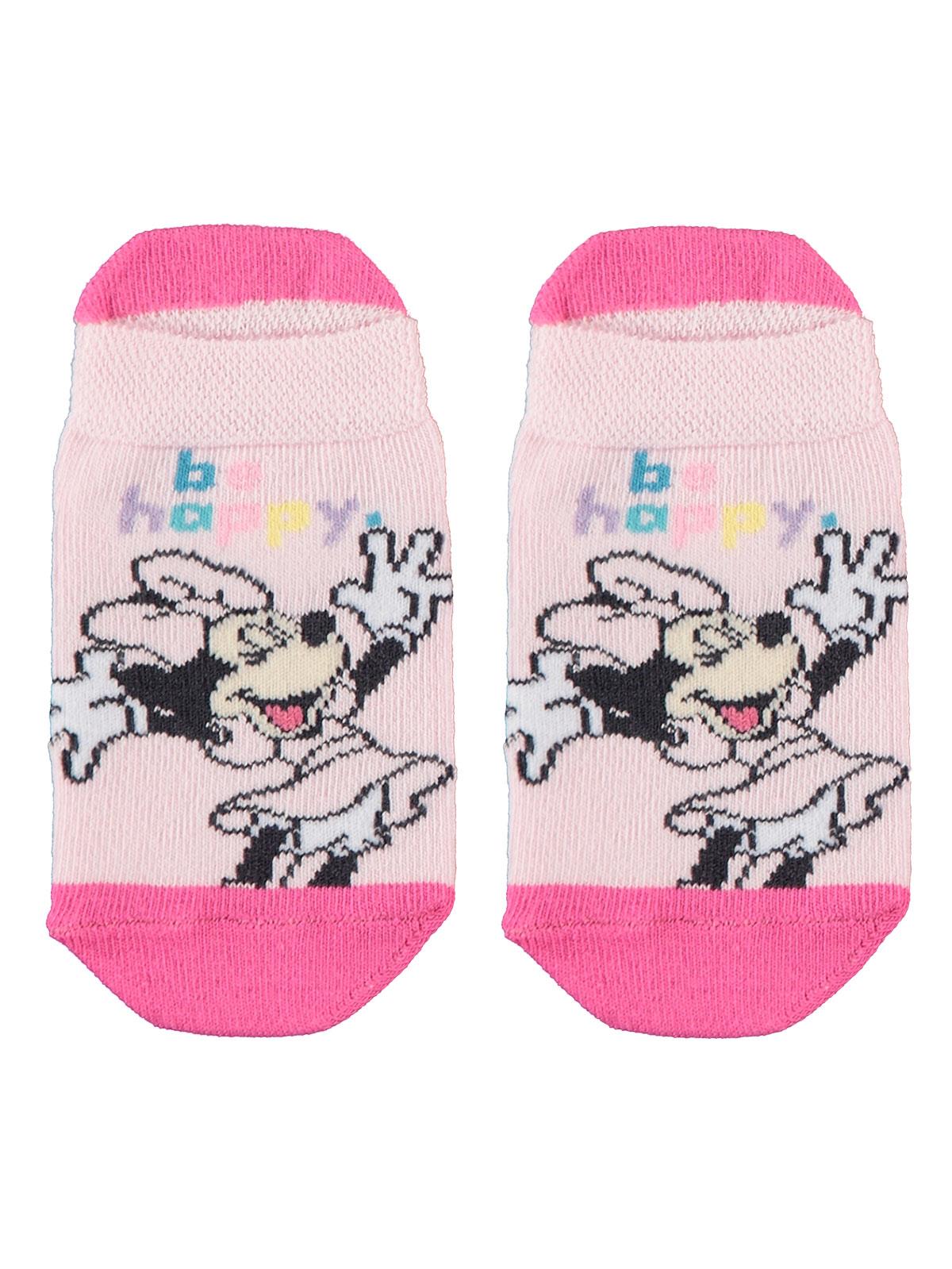 Minnie Mouse Kız Çocuk Çorap 3-9 Yaş Pembe