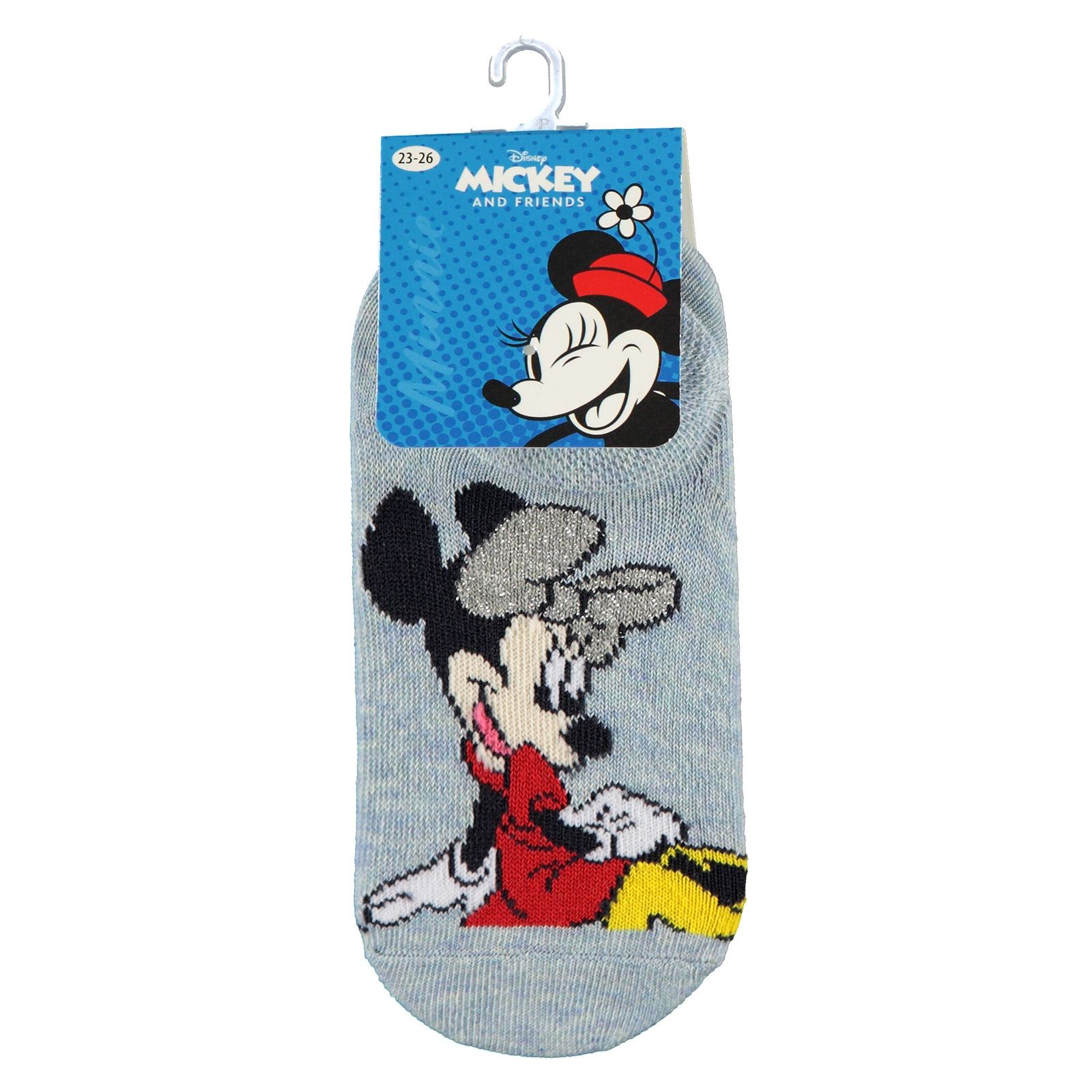 Minnie Mouse Kız Çocuk Babet Çorap 3-9 Yaş Mavi