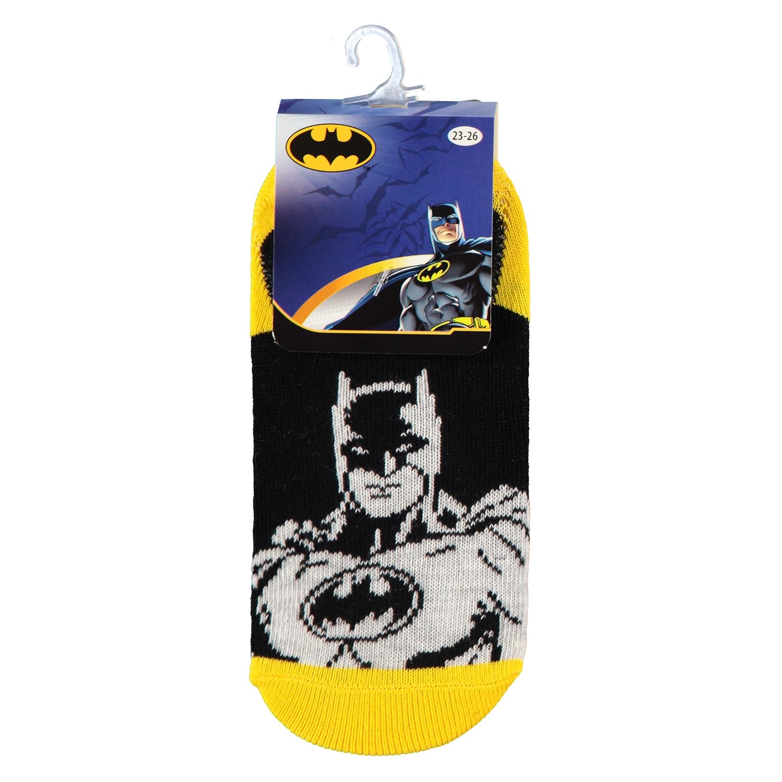 Batman Erkek Çocuk Çorap 3-9 Yaş Siyah