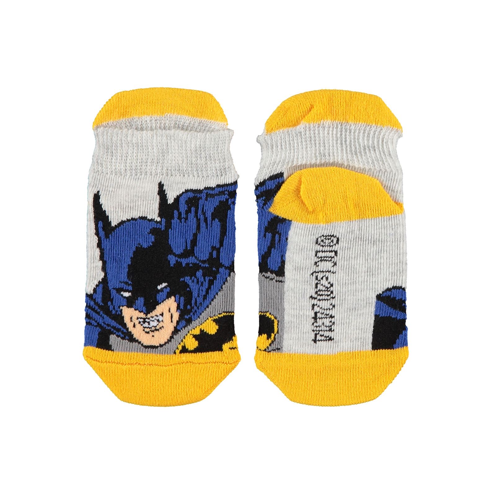 Batman Erkek Çocuk Çorap 3-9 Yaş Gri