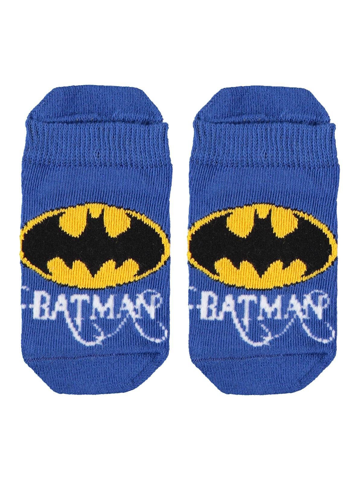 Batman Erkek Çocuk Çorap 3-9 Yaş Saks Mavisi