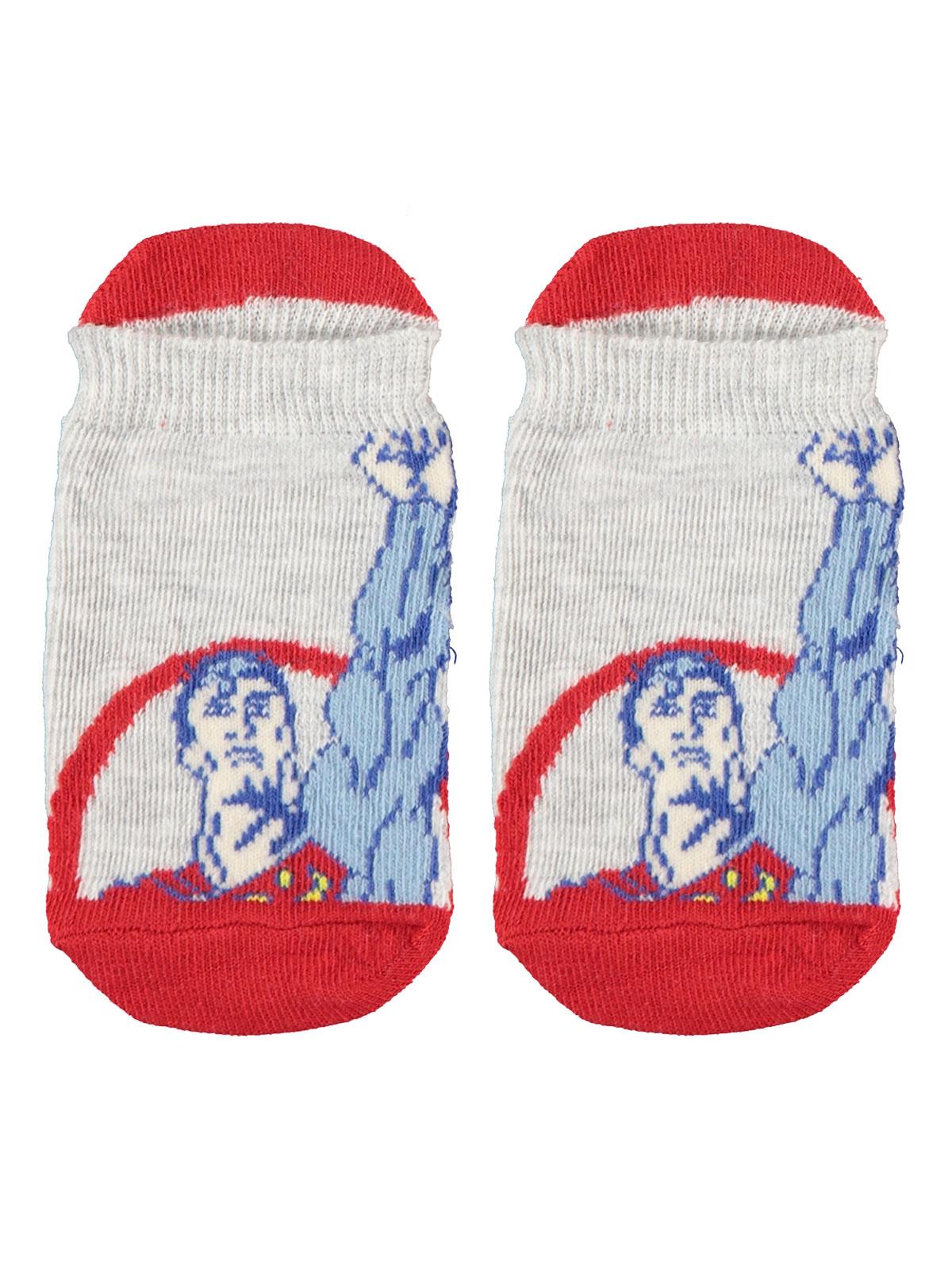 Superman Erkek Çocuk Çorap 3-9 Yaş Kırmızı