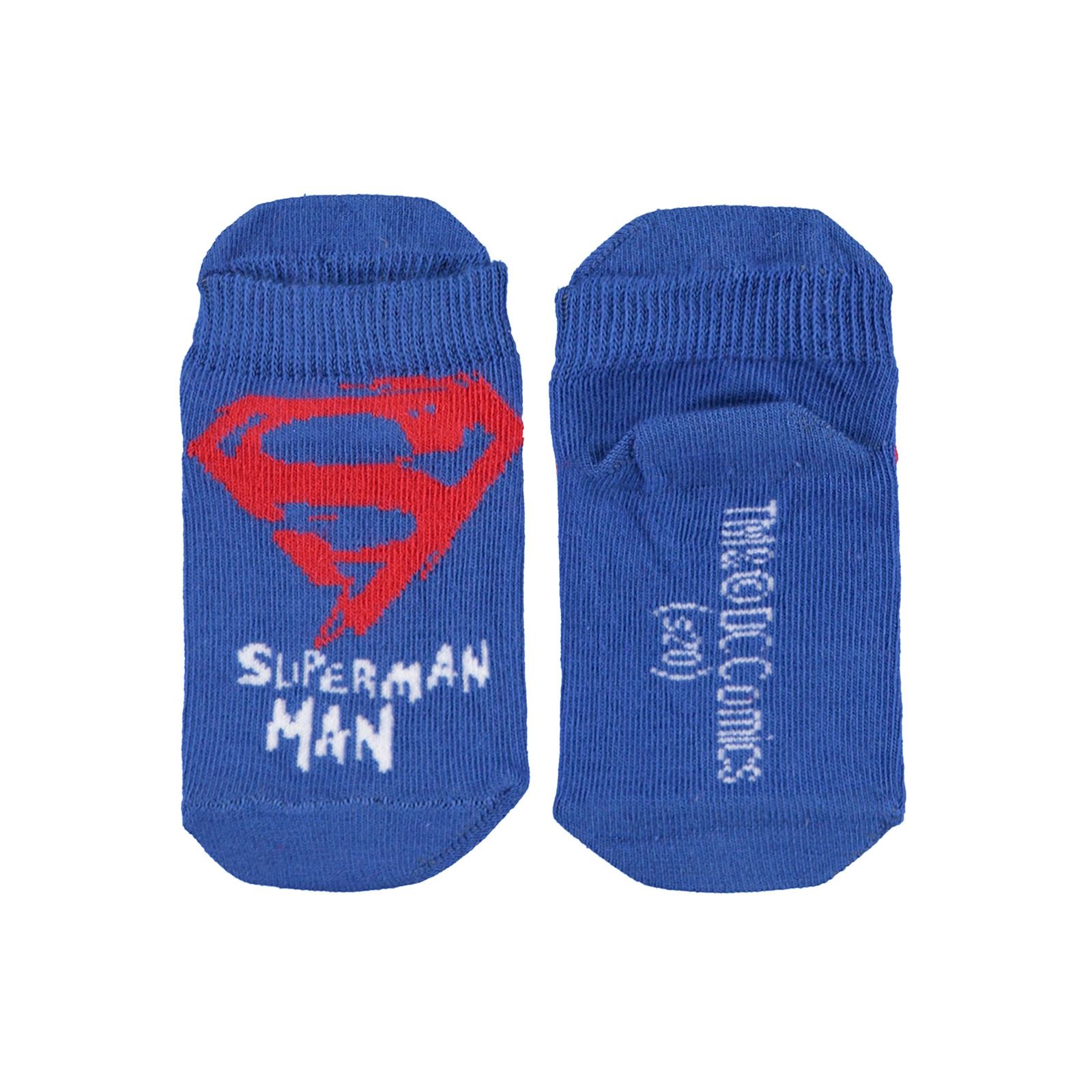 Superman Erkek Çocuk Çorap 3-9 Yaş Saks Mavisi