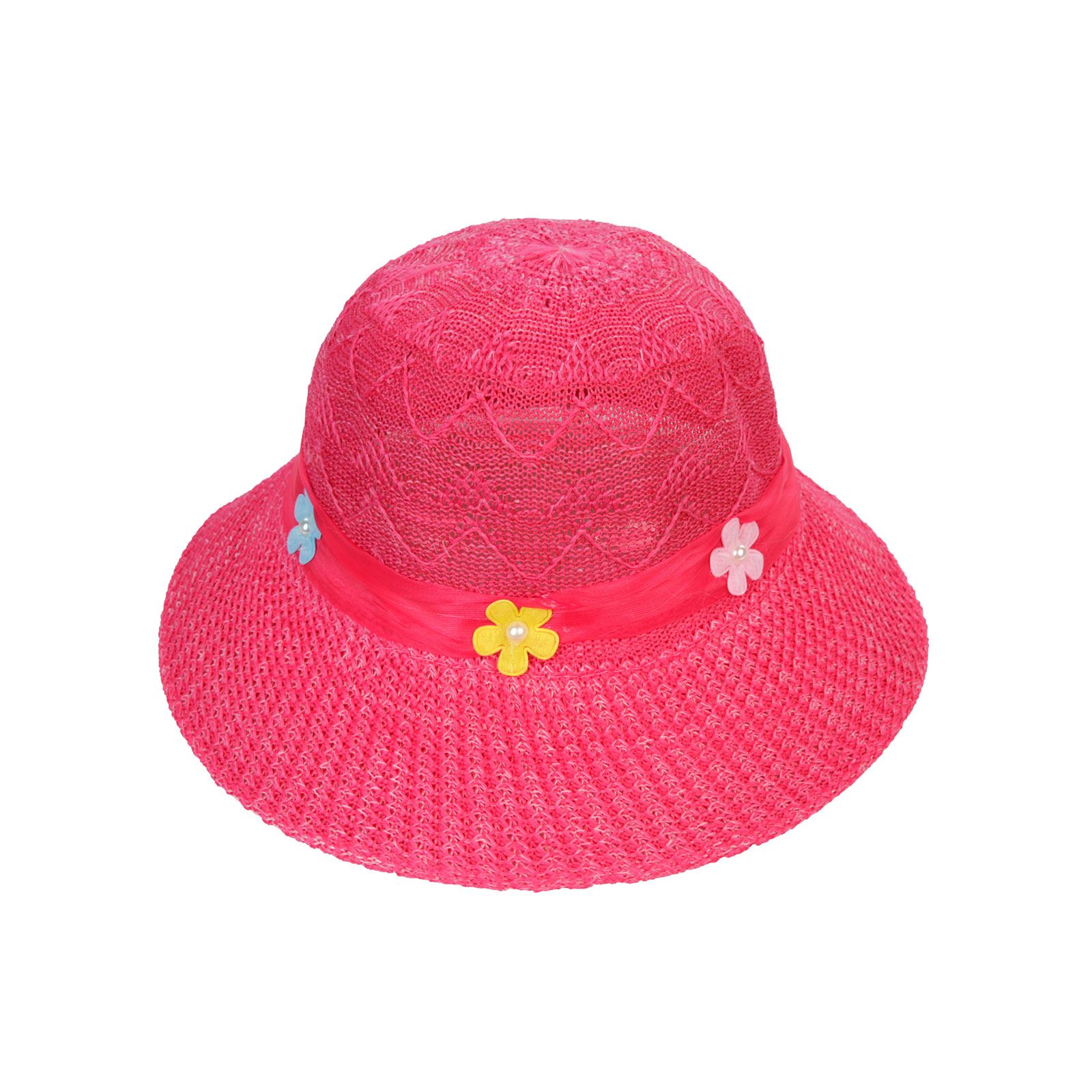 Keep Kids Kız Çocuk Merserize Hasır Şapka 6-12 Yaş Fuşya
