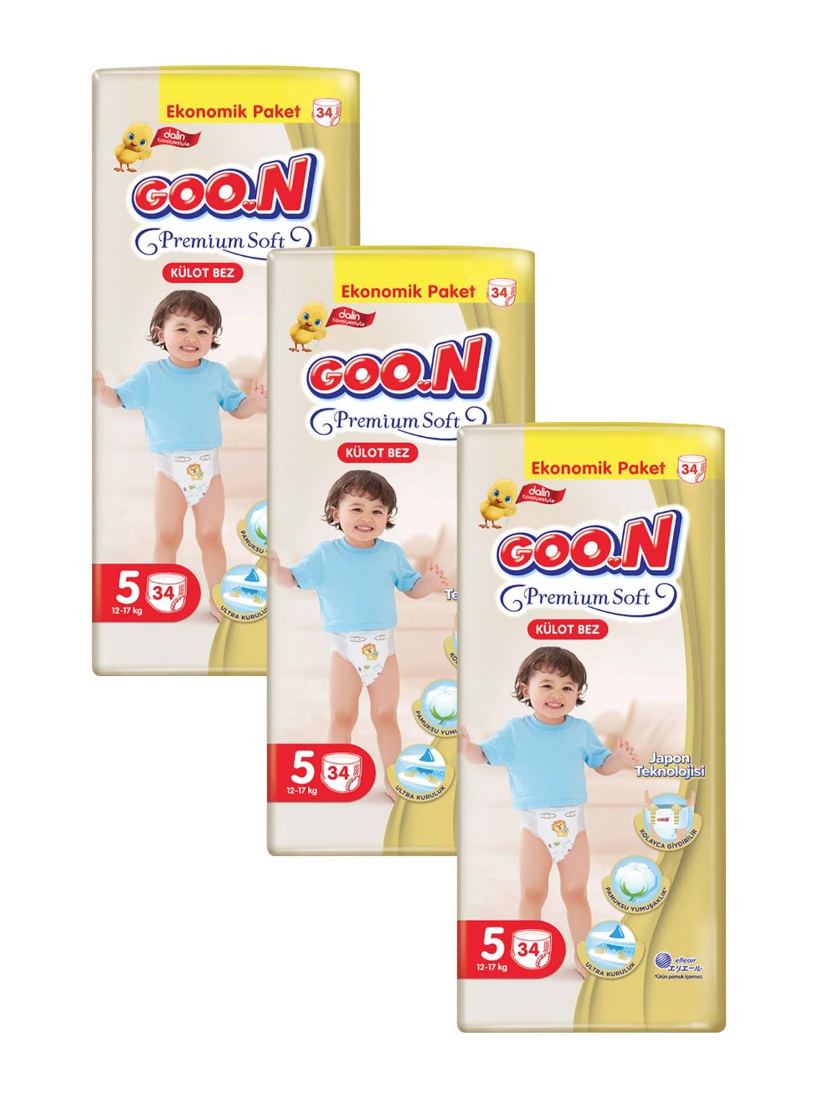 Goon Premium Külot Ekonomik Bebek Bezi 5 Beden 102 Adet Aylık Fırsat Paketi