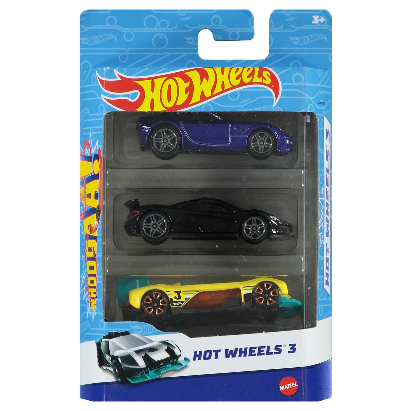 Hot Wheels 3'lü Araba Seti 3+ Yaş Mavi