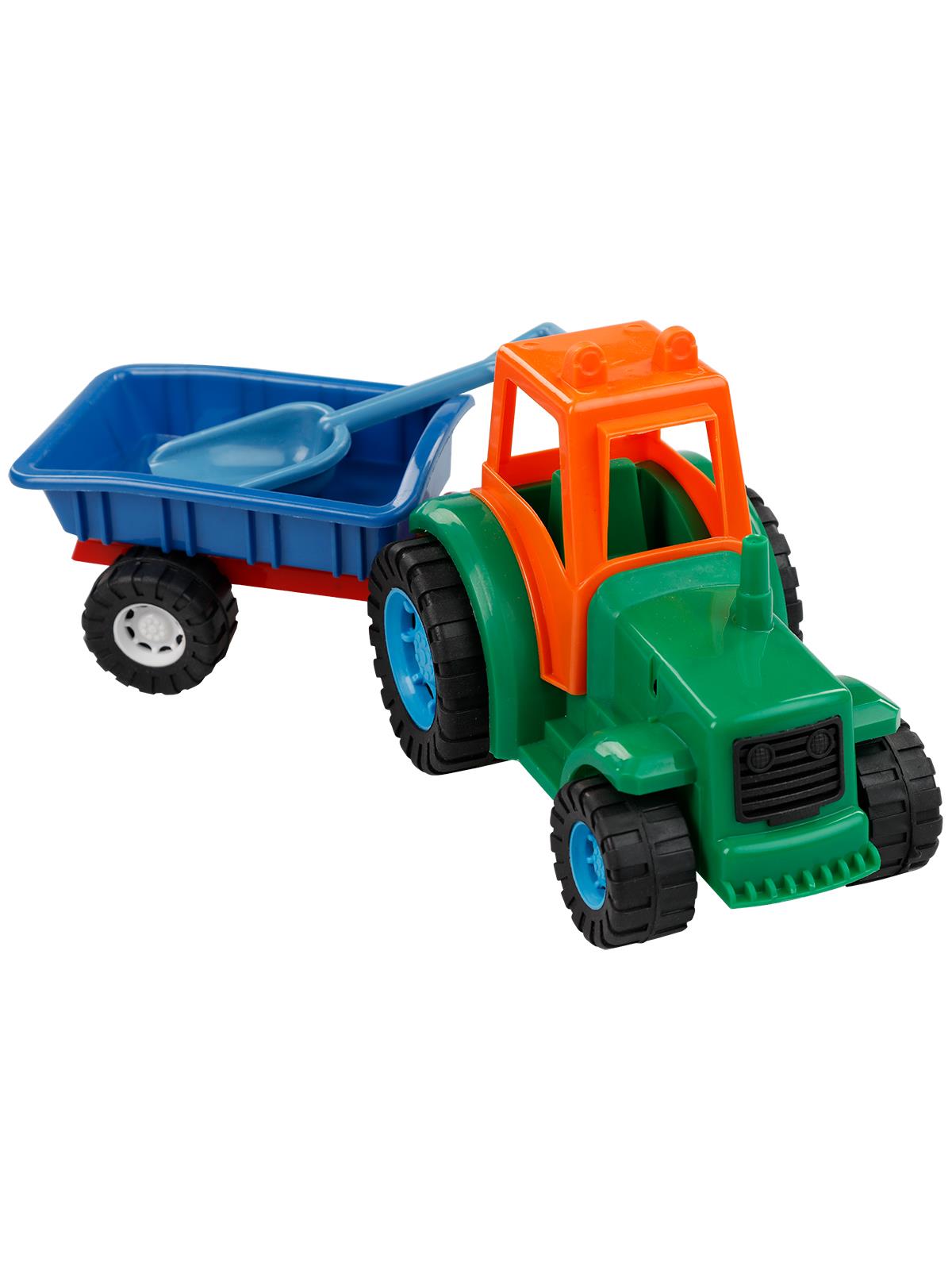 Can Oyuncak Fileli Römorklu Traktör 3+ Yaş Yeşil