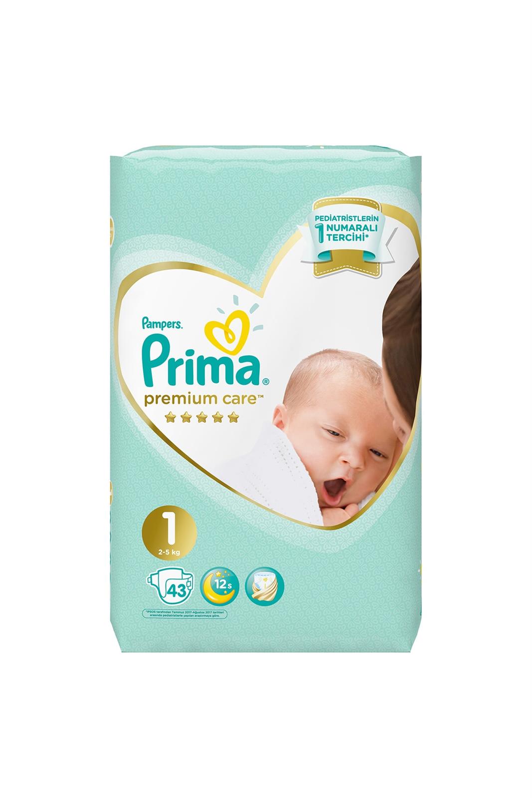 Prima Premium Care Bebek Bezi 1 Beden 43 Adet