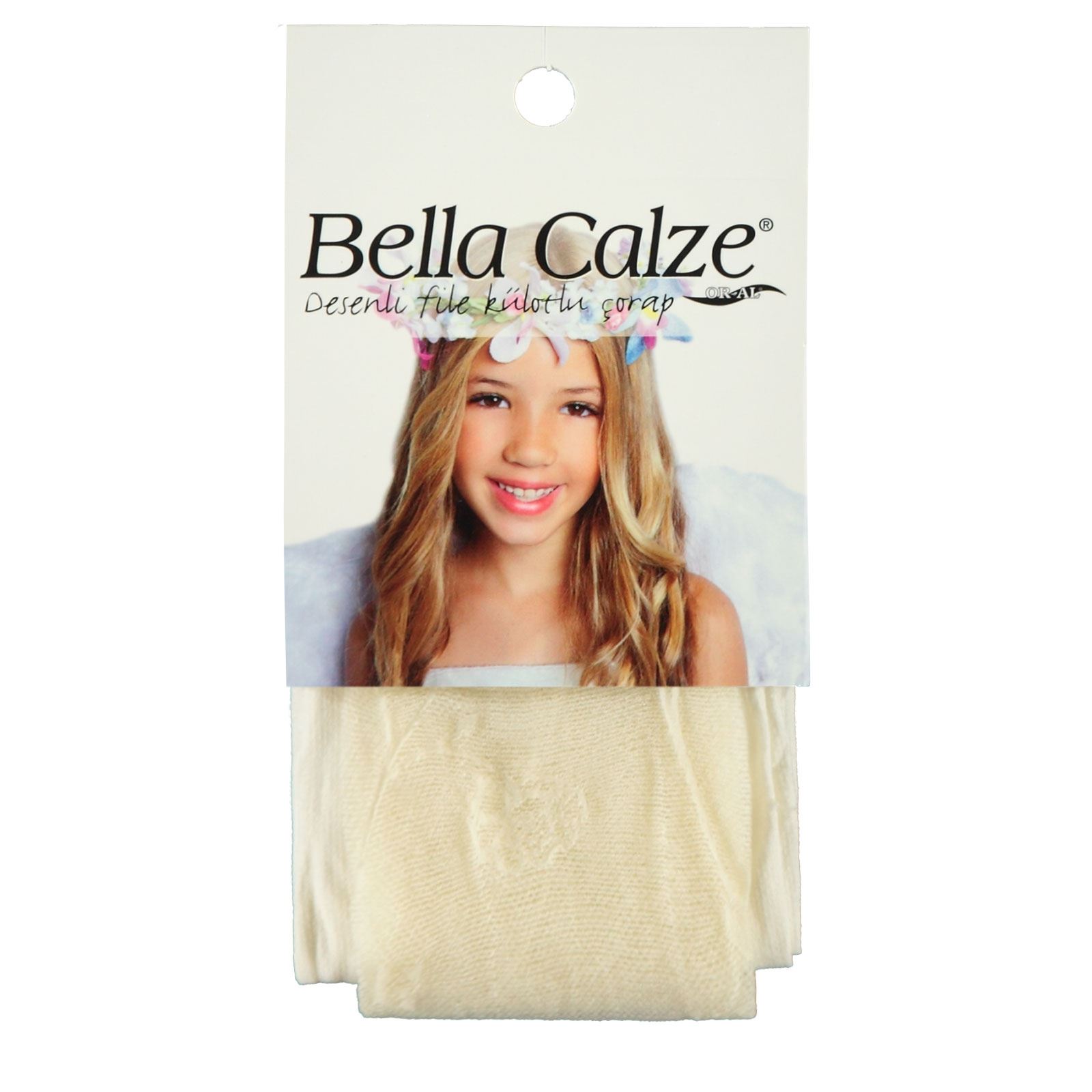 Bella Calze Kız Çocuk Külotlu Çorap 2-11 Yaş  Ekru