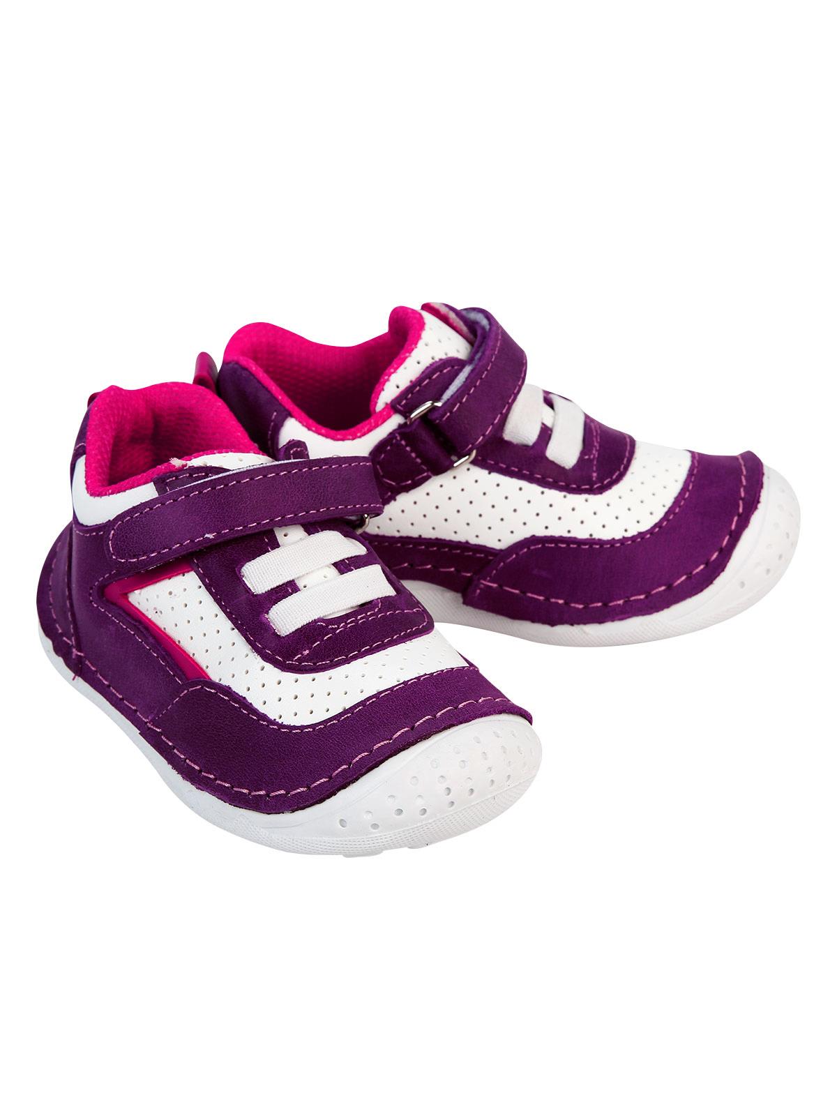 Baby Force Kız Bebek Deri İlkadım Ayakkabısı 18-21 Numara Lila