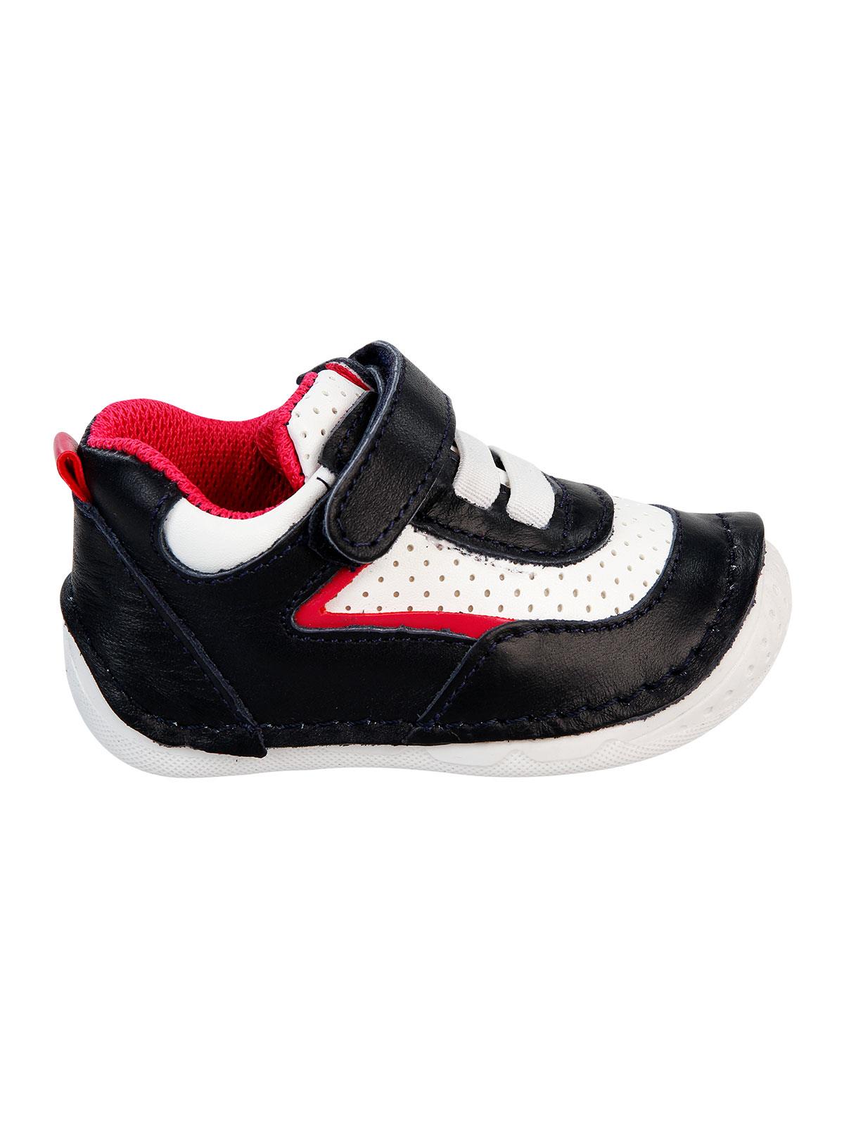 Baby Force Kız Bebek Deri İlkadım Ayakkabısı 18-21 Numara Lacivert-Fuşya