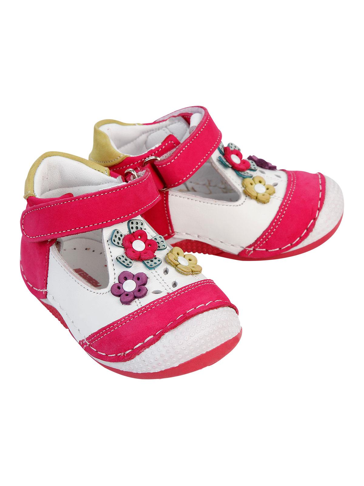 Civil Baby Kız Bebek Deri İlkadım Ayakkabısı 18-21 Numara Fuşya