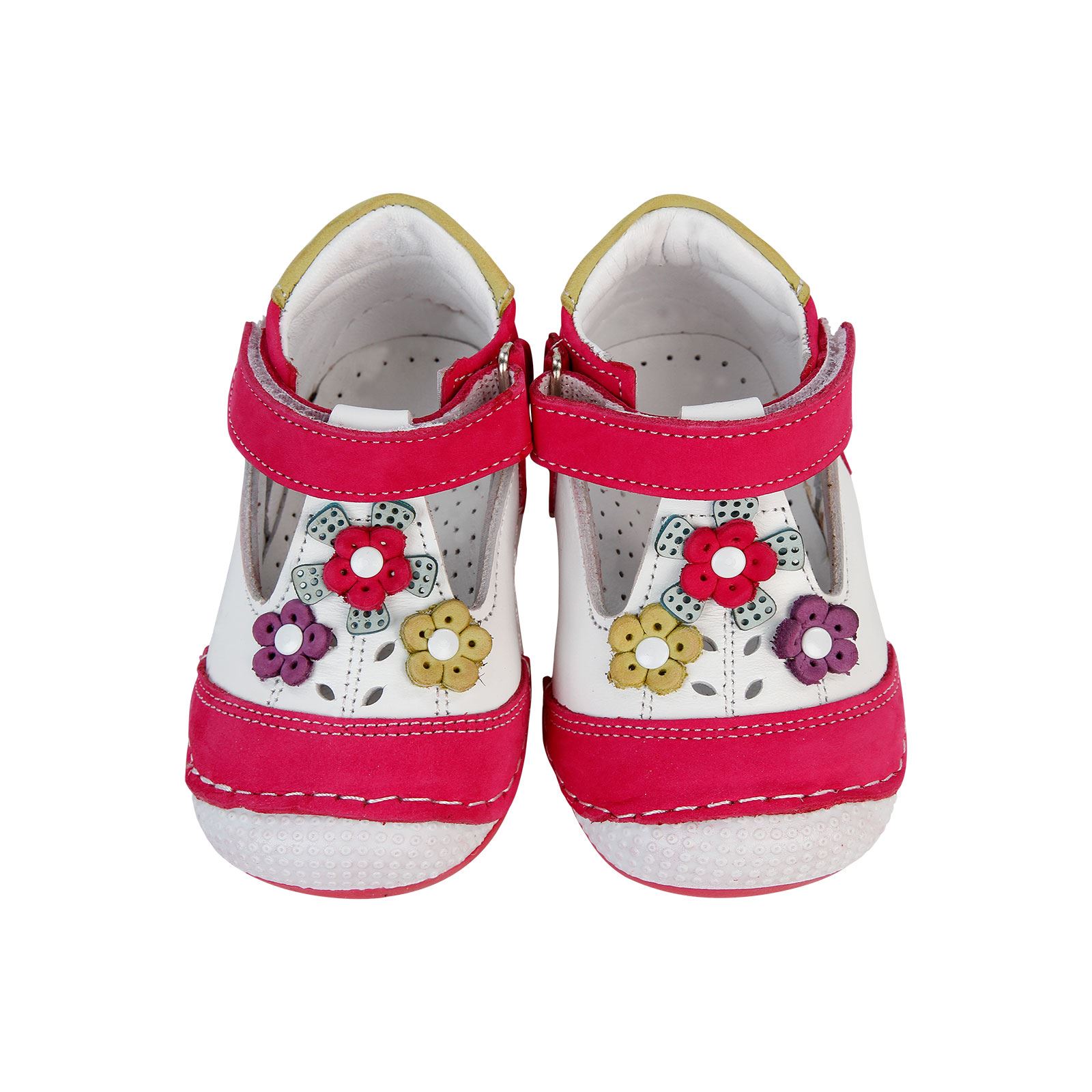Civil Baby Kız Bebek Deri İlkadım Ayakkabısı 18-21 Numara Fuşya