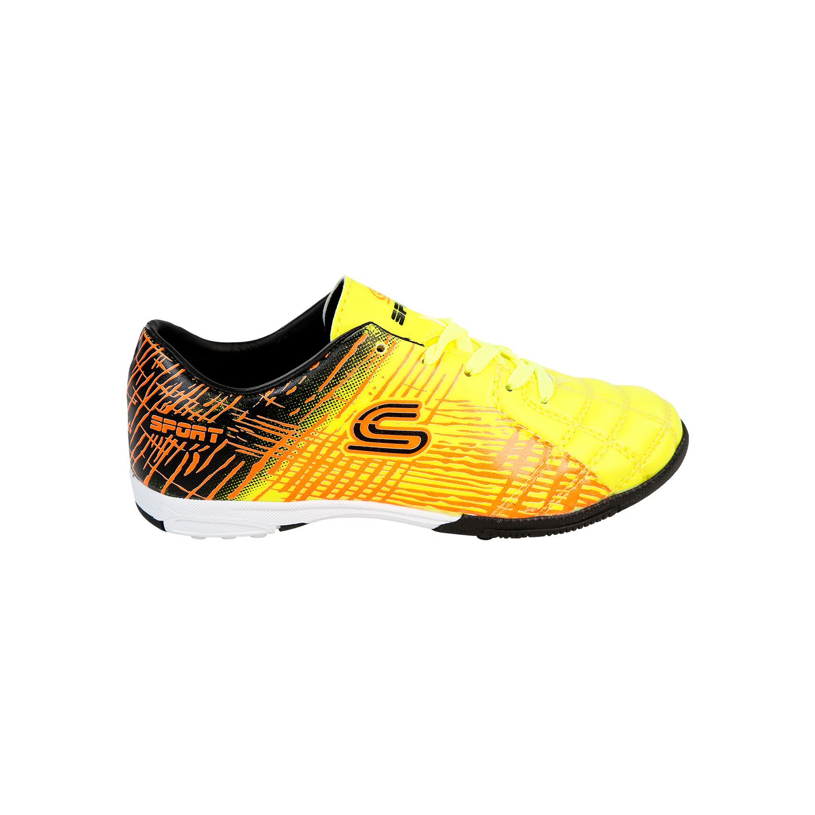 Sport Erkek Çocuk Halı Saha Spor Ayakkabı 28-35 Numara Sarı Sarı