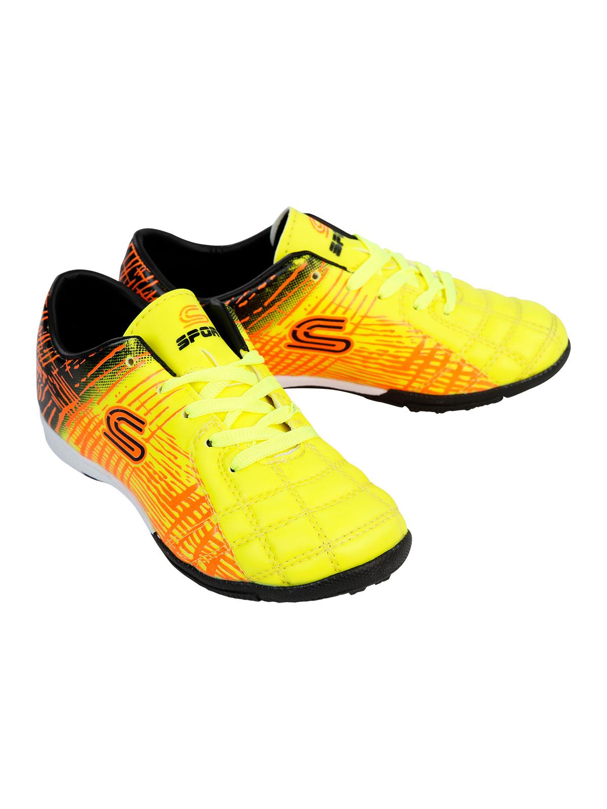 Sport Erkek Çocuk Halı Saha Spor Ayakkabı 28-35 Numara Sarı Sarı