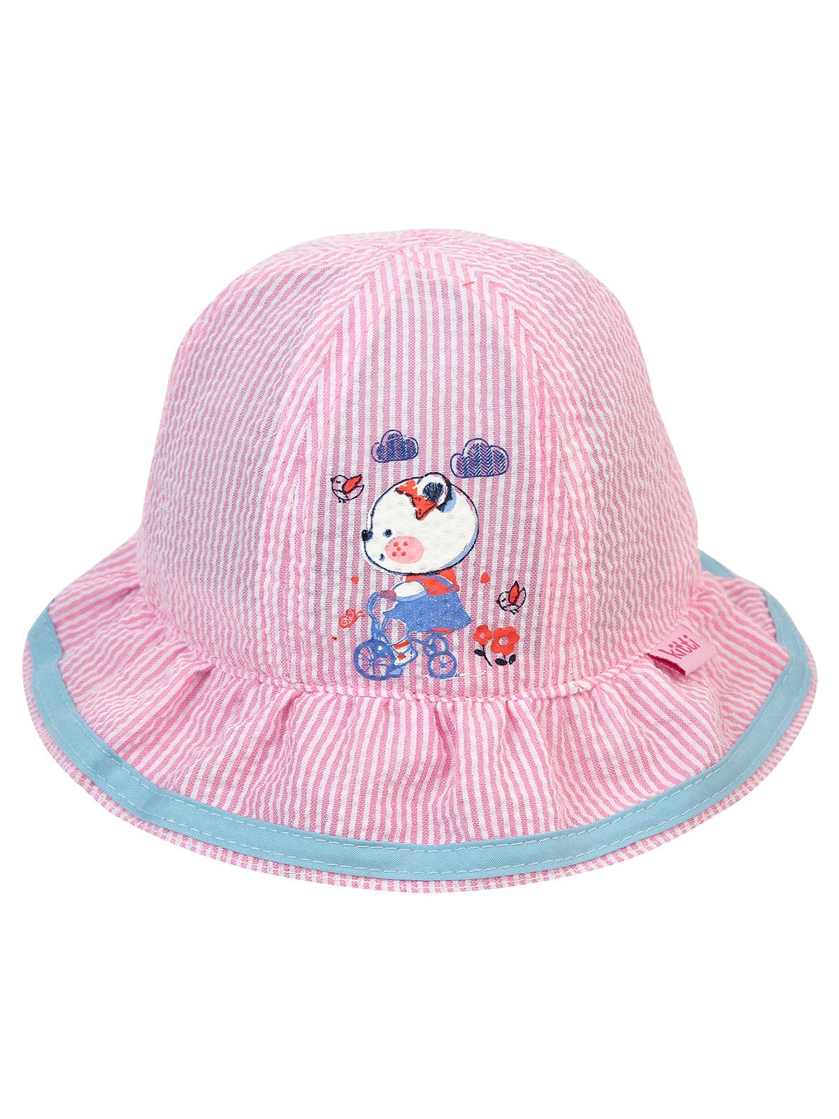 Kitti Kız Bebek Maksi Şapka 0-18 Ay Pembe