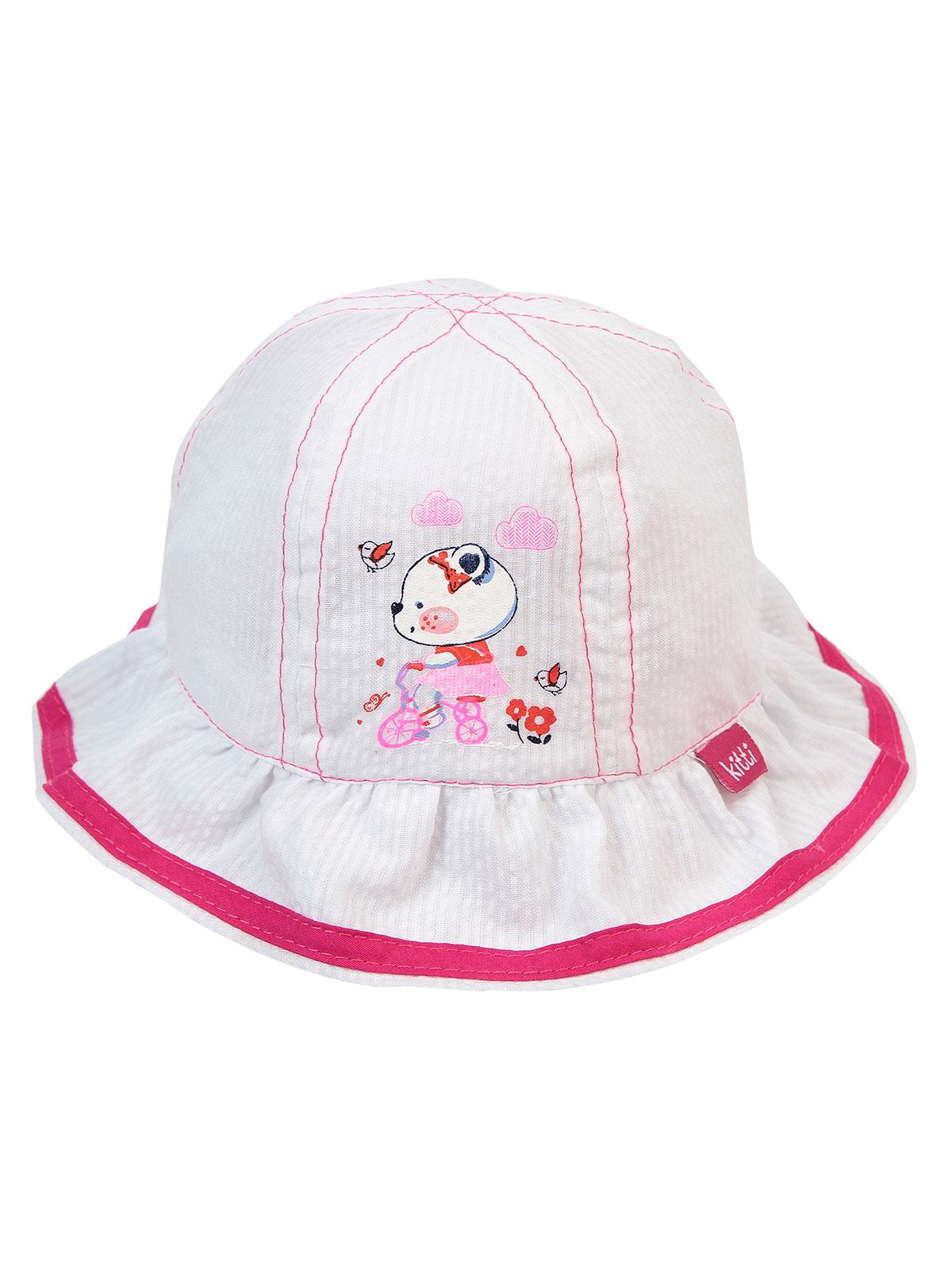 Kitti Kız Bebek Maksi Şapka 0-18 Ay Pembe