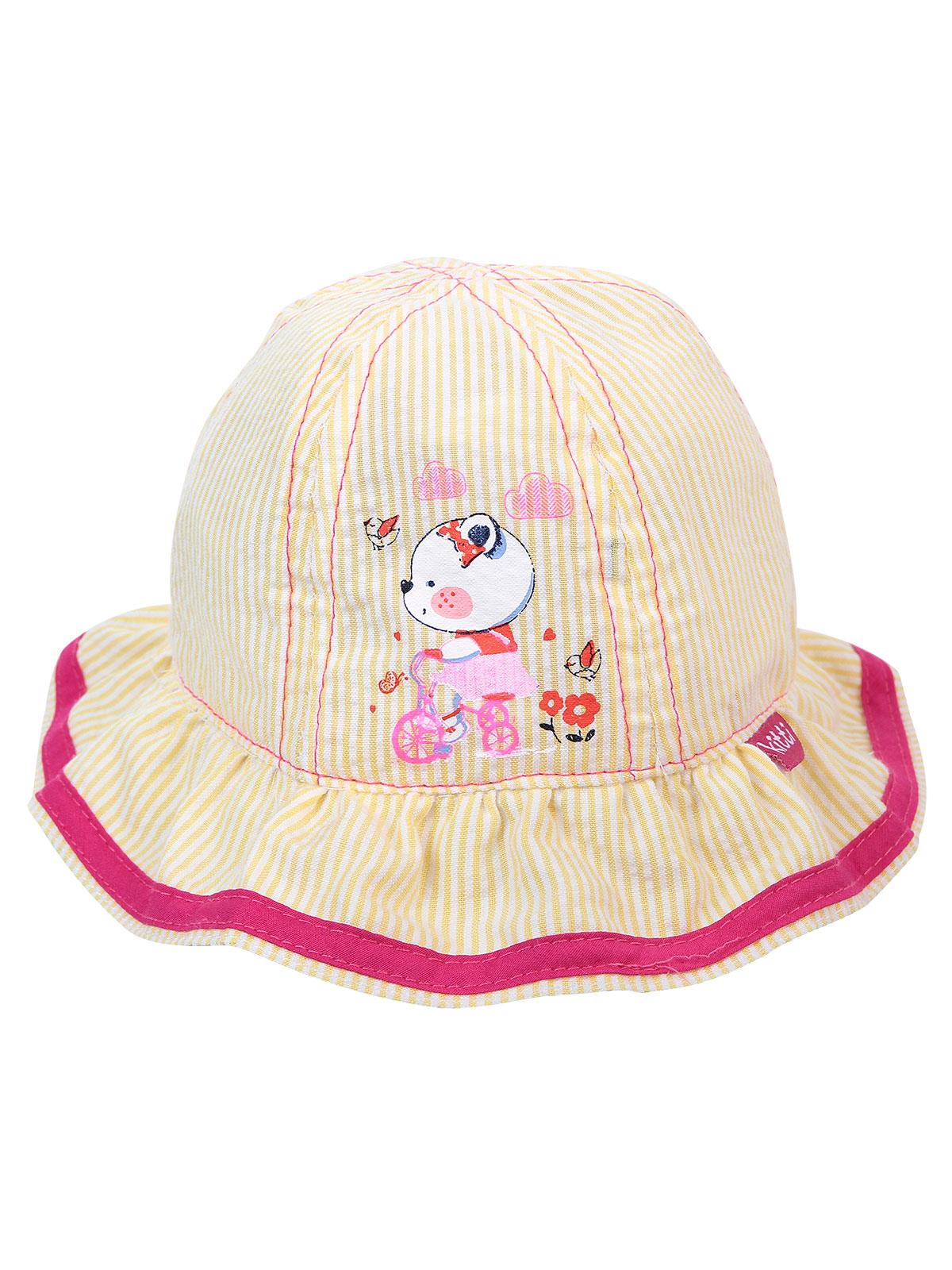 Kitti Kız Bebek Maksi Şapka 0-18 Ay Sarı