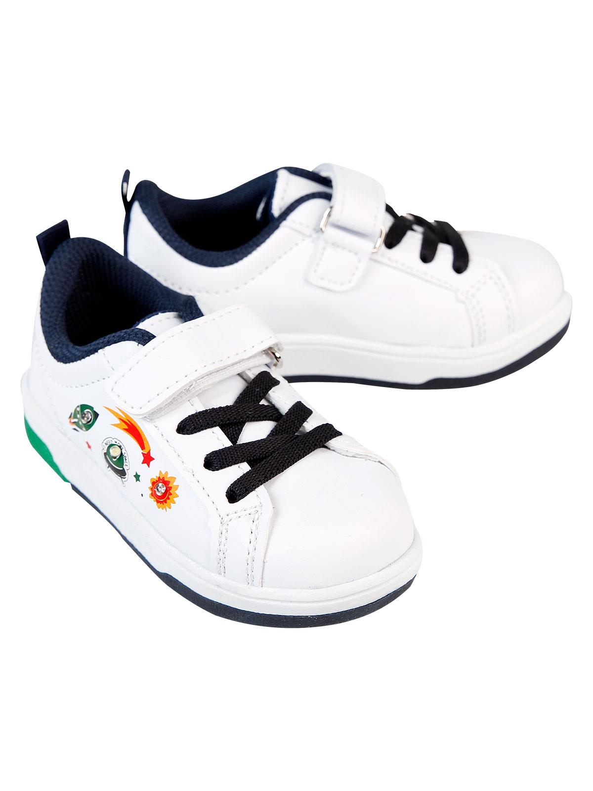 Sport Erkek Çocuk Spor Ayakkabı 22-25 Numara Beyaz-Yeşil