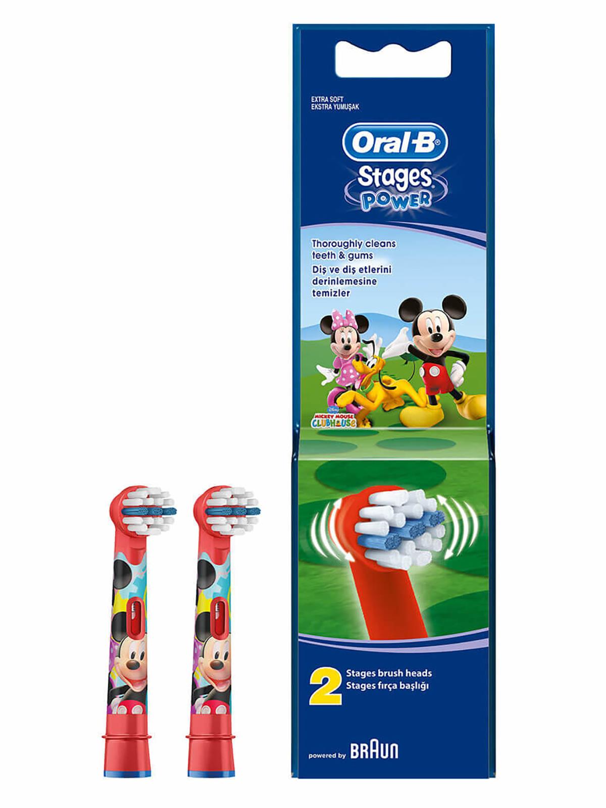 Oral-B Stages Mickey Mouse Çocuklar İçin Diş Fırçası Yedek Başlığı 2 Adet