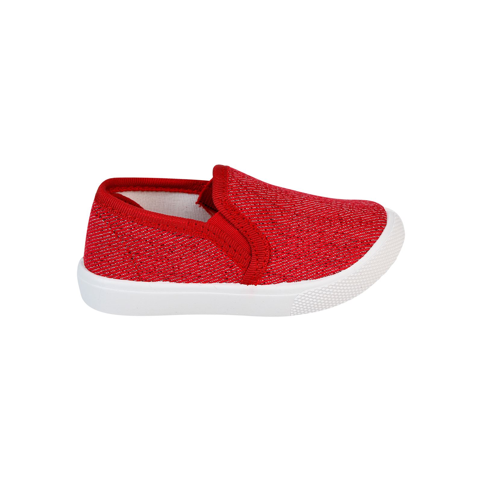 Flubber Kız Çocuk Keten Ayakkabı 21-25 Numara Kırmızı