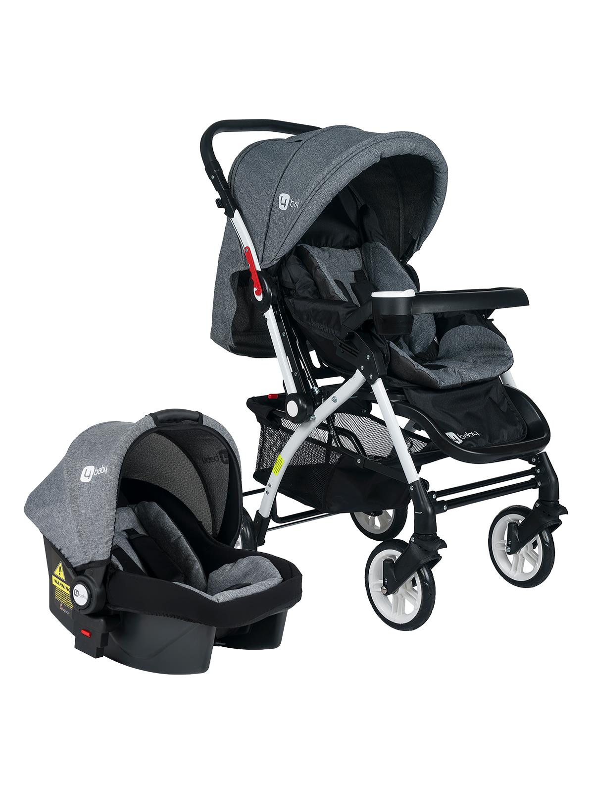 4 Baby Active Travel Sistem Bebek Arabası Gri