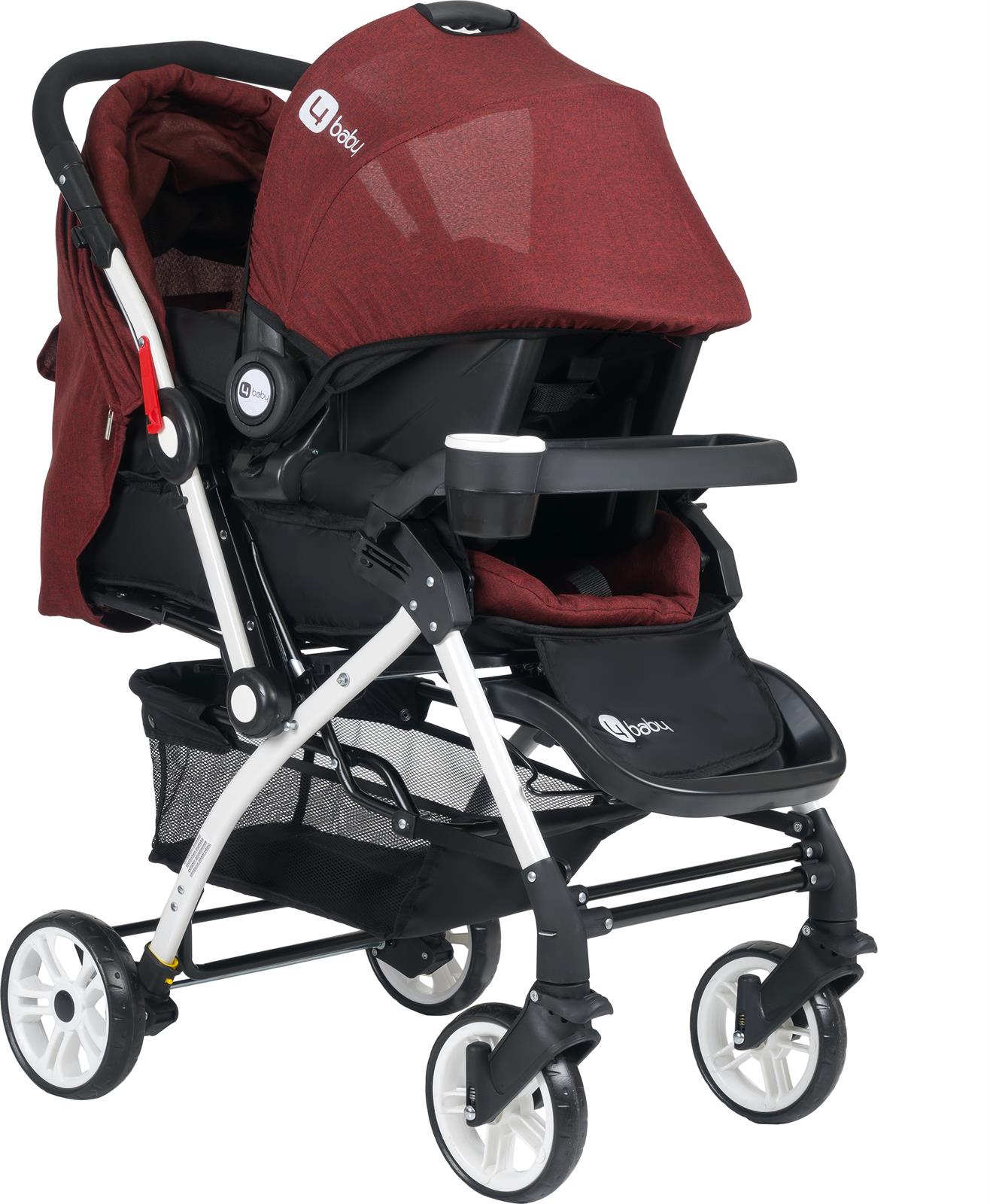 4 Baby Active Travel Sistem Bebek Arabası  Kahverengi