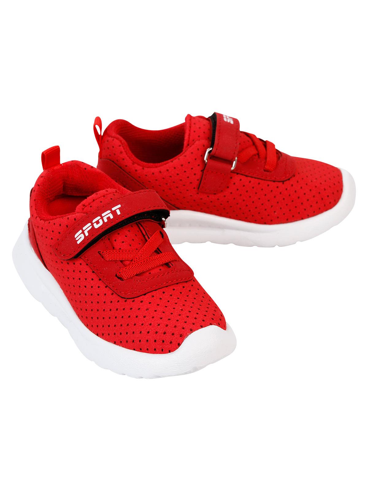 Sport Erkek Çocuk Spor Ayakkabı 21-25 Numara Kırmızı