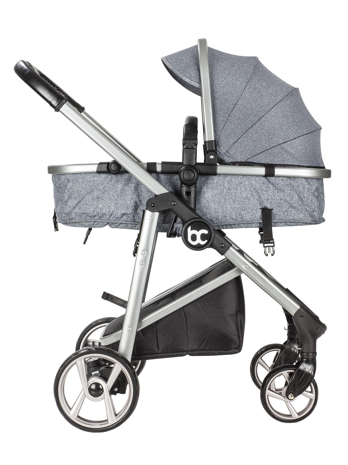 BabyCare Titan Safe Trio Travel Sistem Bebek Arabası Gri Şase Antrasit