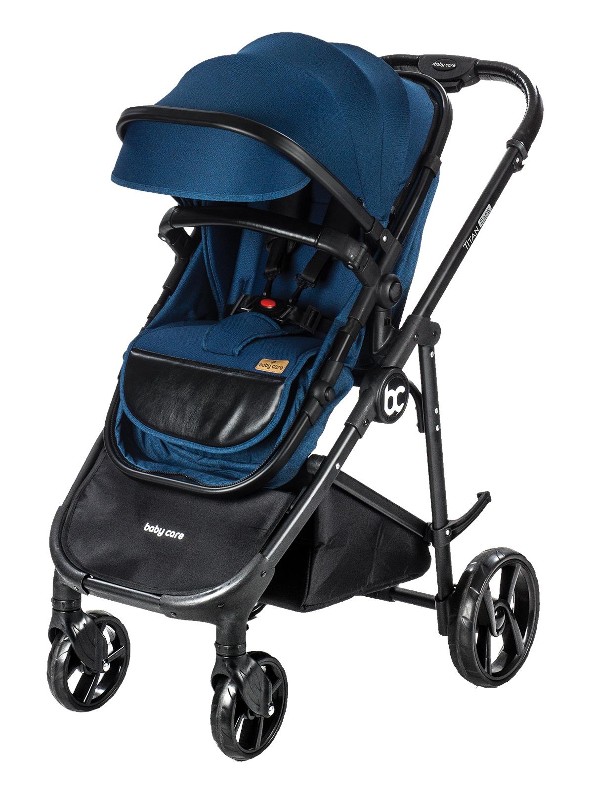BabyCare Titan Safe Trio Travel Sistem Bebek Arabası Siyah Şase Mavi