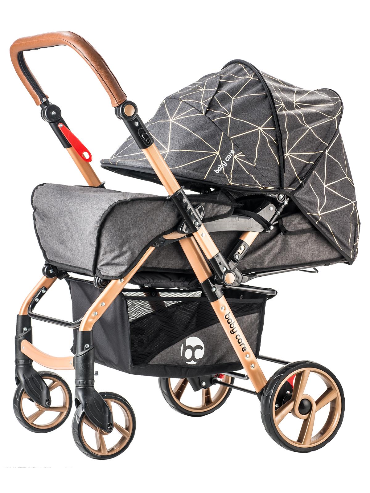 BabyCare Maxi Pro Alüminyum Çift Yönlü Bebek Arabası Gri