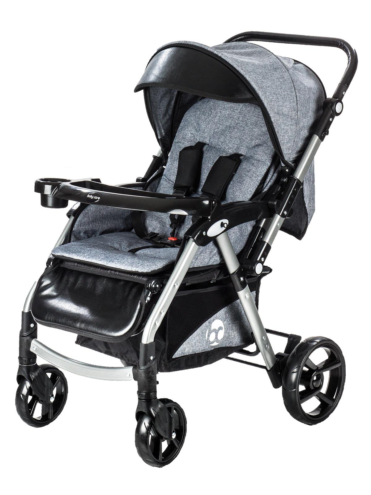 BabyCare Maxi Pro Alüminyum Çift Yönlü Bebek Arabası Gri