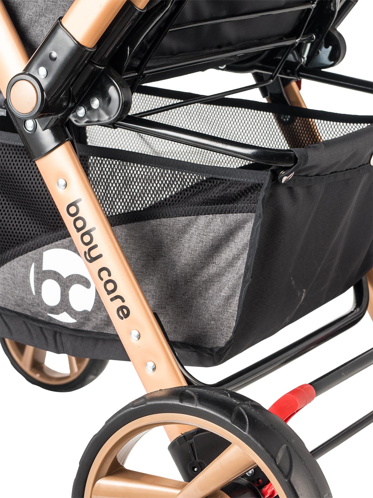 BabyCare Maxi Pro Alüminyum Çift Yönlü Bebek Arabası Siyah