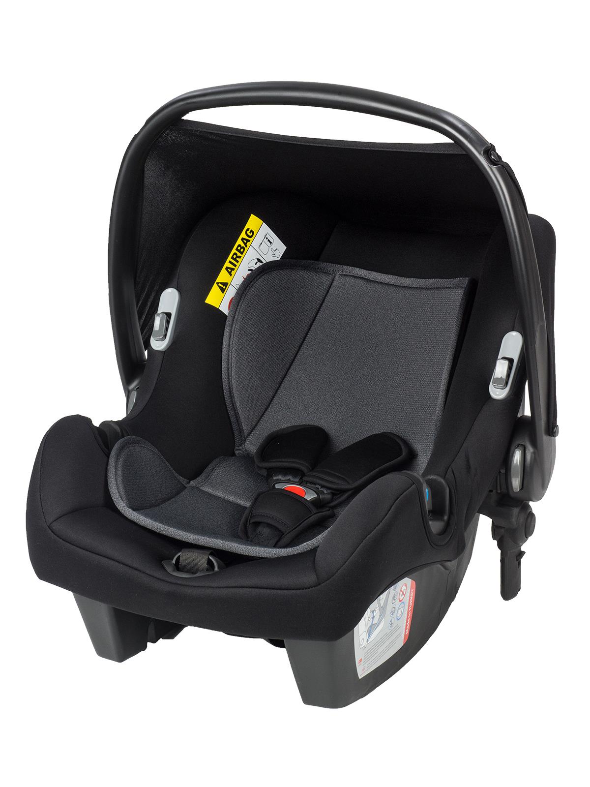 BabyCare Astra Safe Trio Travel Sistem Bebek Arabası Siyah Şase Antrasit