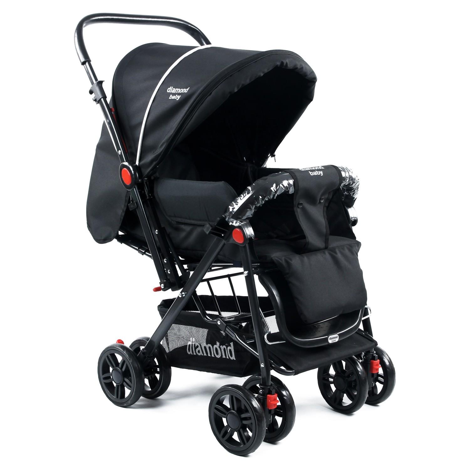 Dıamond Baby P101 Çift Yönlü Bebek Arabası Siyah