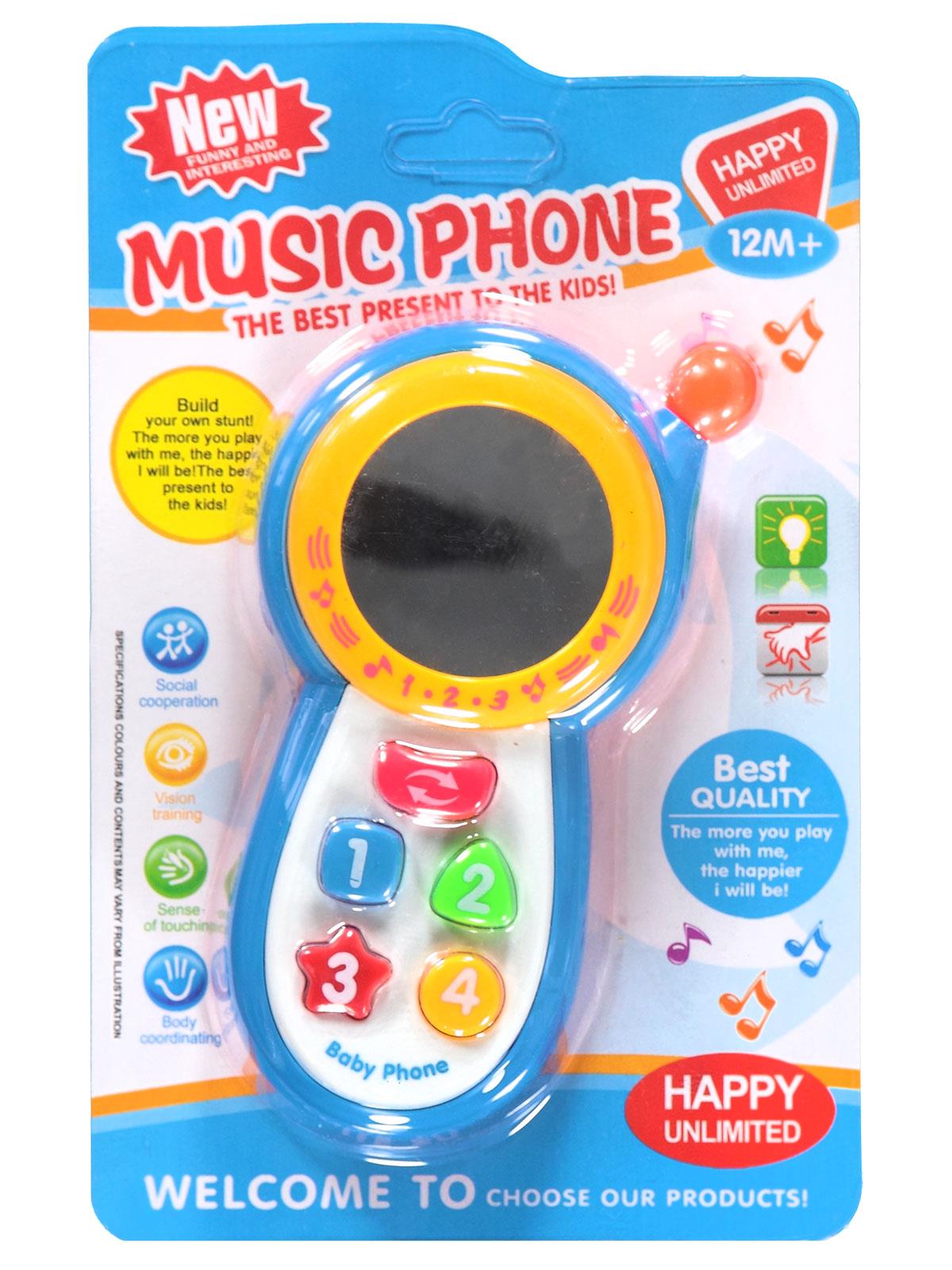 Canem Oyuncak Müzikli Bebek Telefonu Mavi