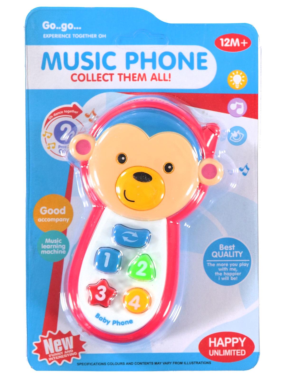Canem Oyuncak Maymun Figürlü Müzikli Telefon