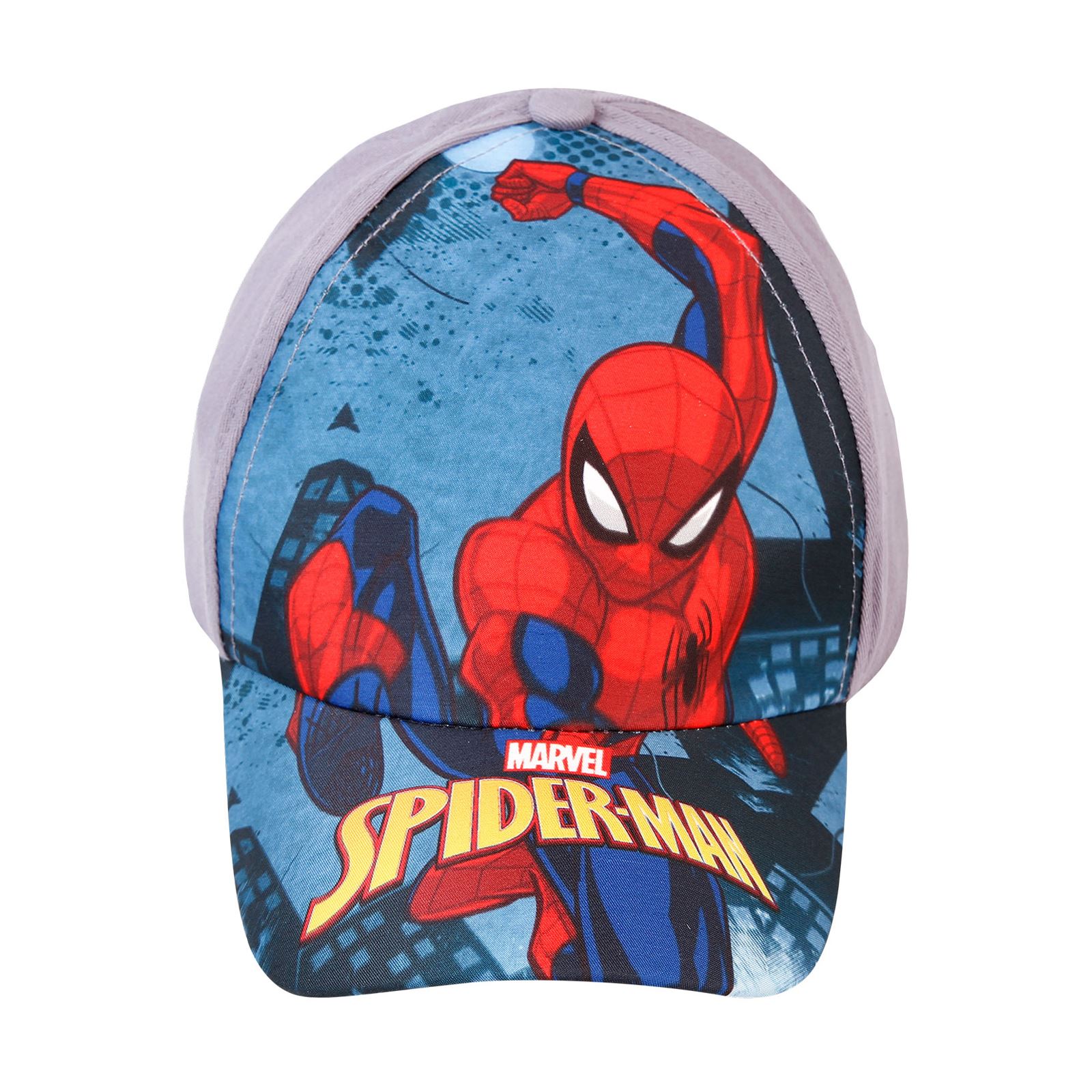 Spiderman Erkek Çocuk Şapka 4-8 Yaş Gri