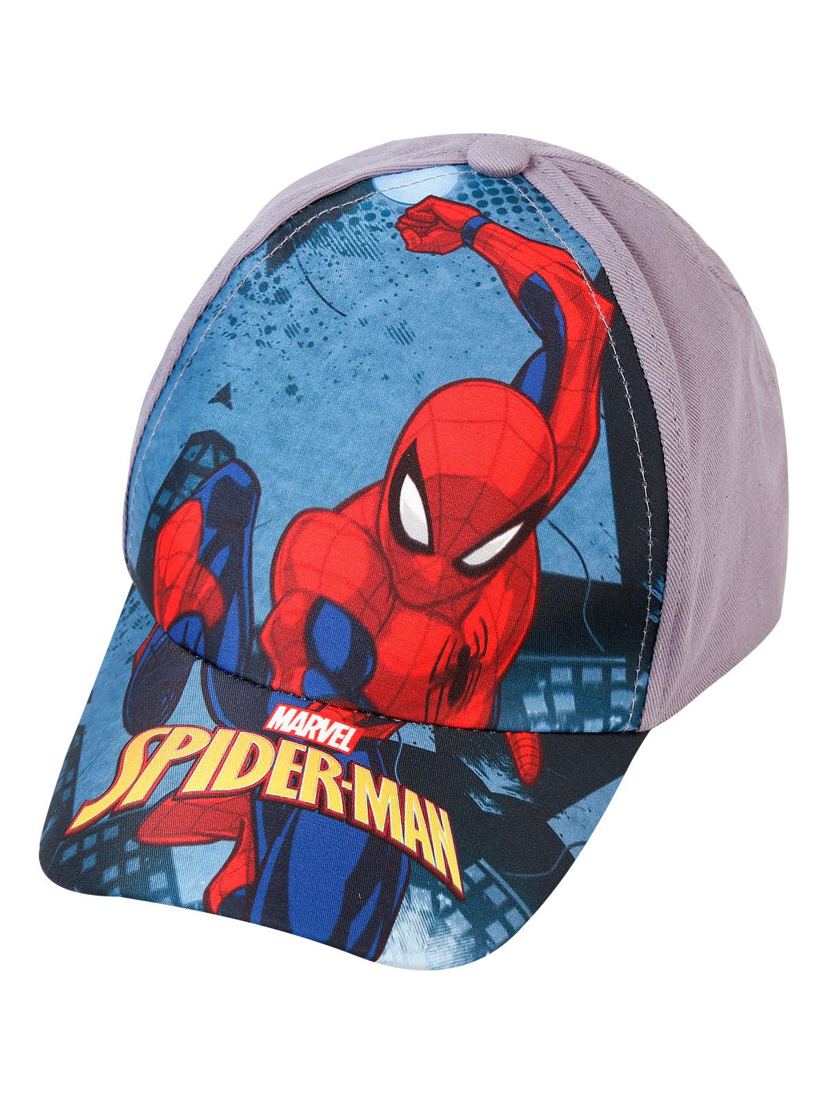 Spiderman Erkek Çocuk Şapka 4-8 Yaş Gri